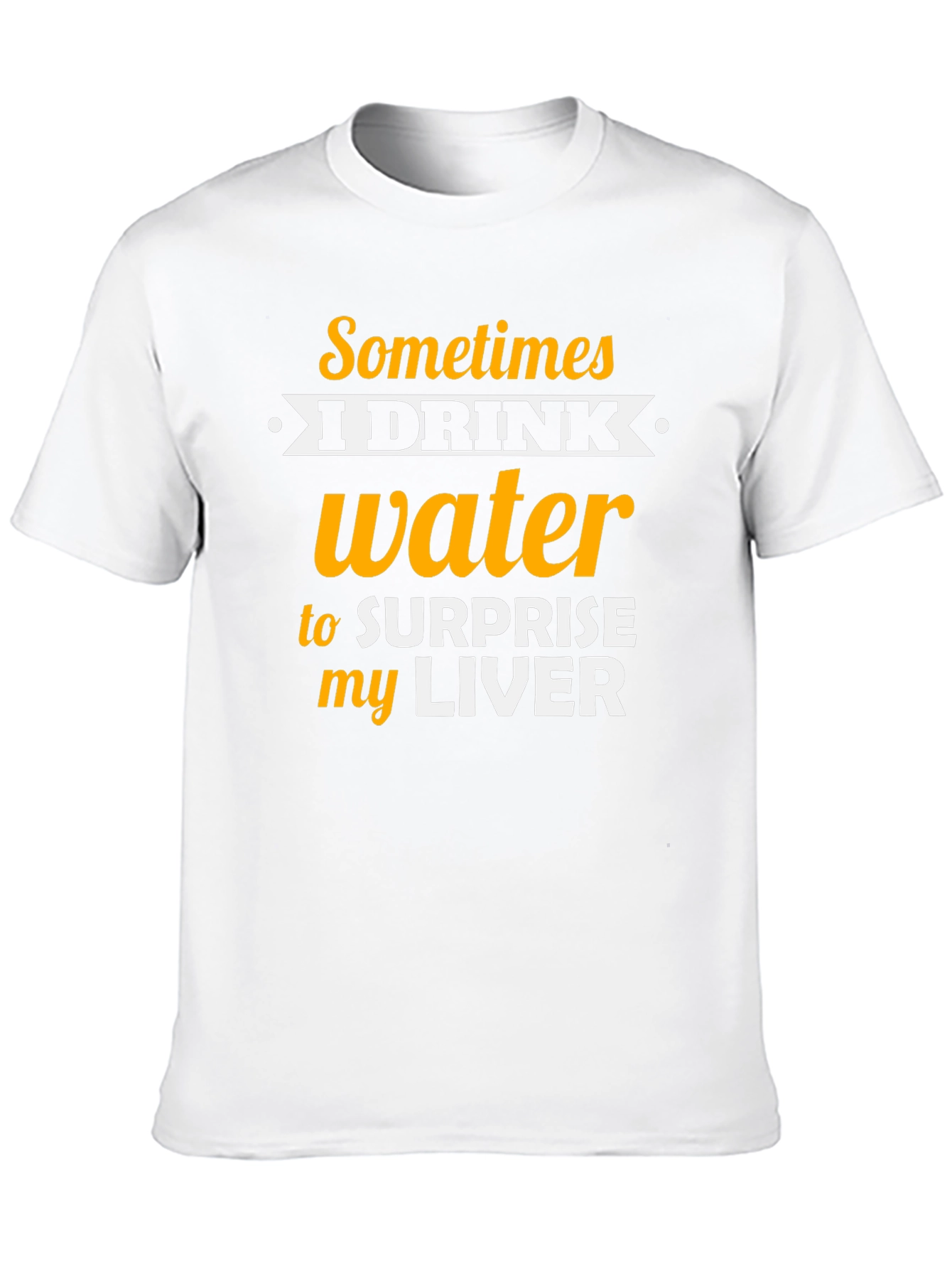 Humorous Water Drinking T-Shirt