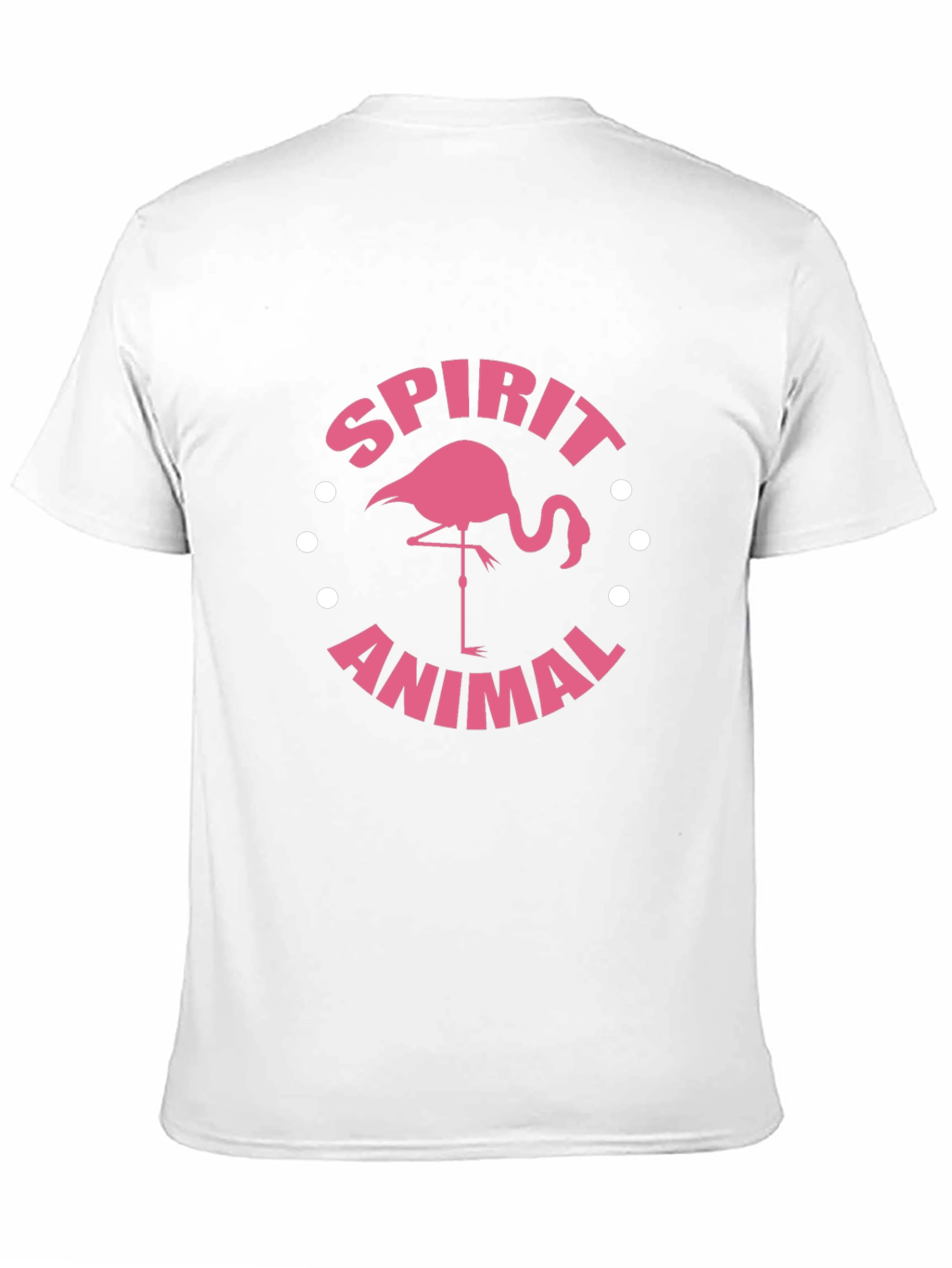 Spirit Animal Flamingo Graphic Tee - Black Cotton Blend