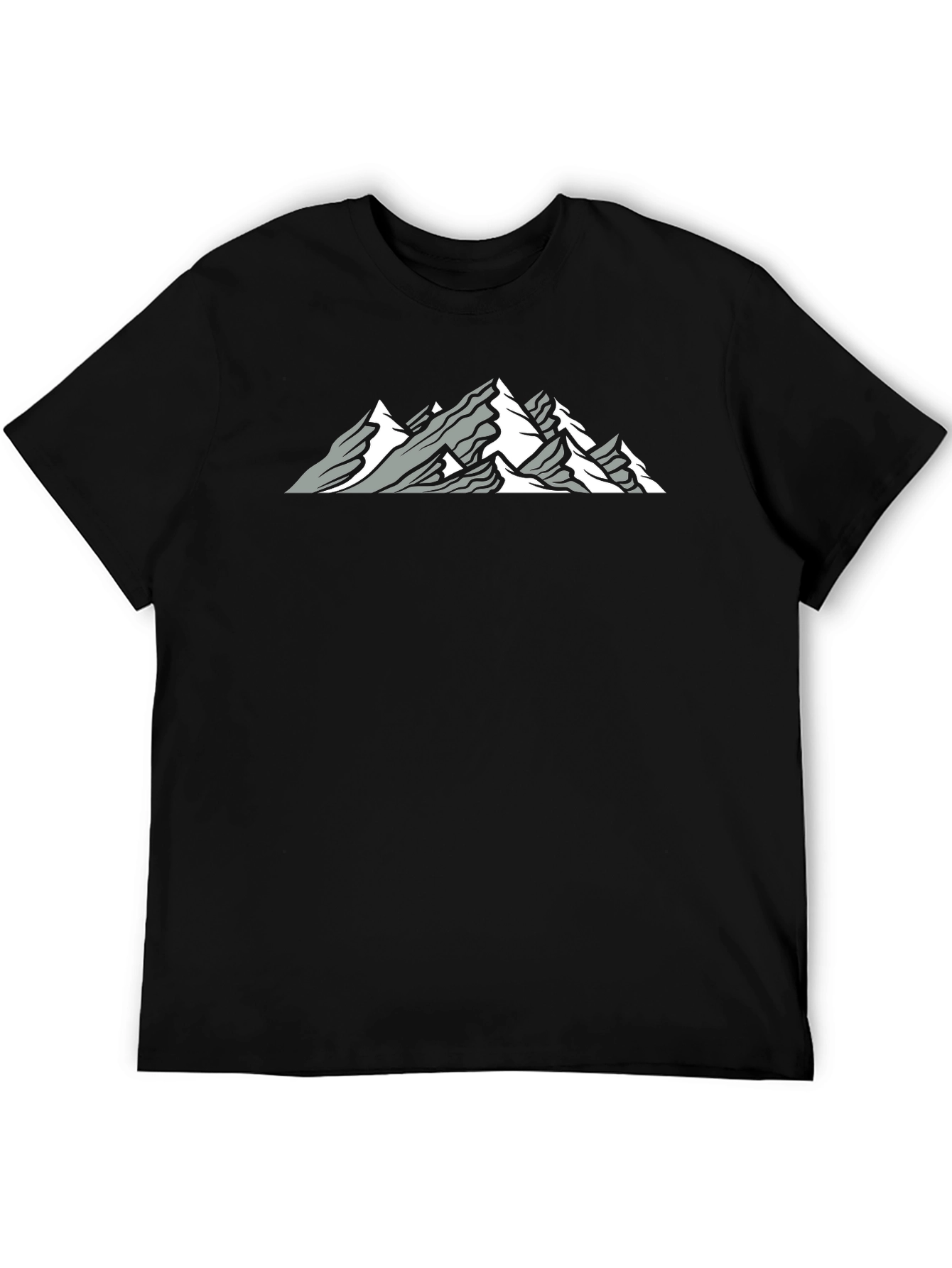 Mountain Peak Graphic Black Tee