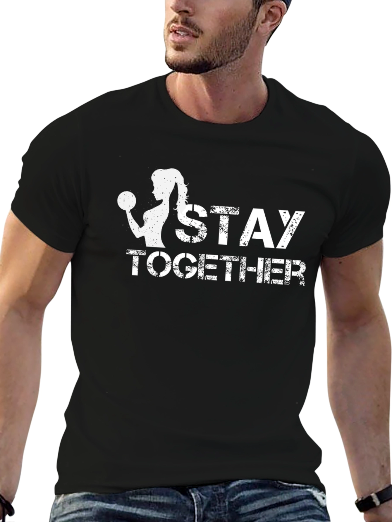 Stay Together Fitness T-Shirt - Black