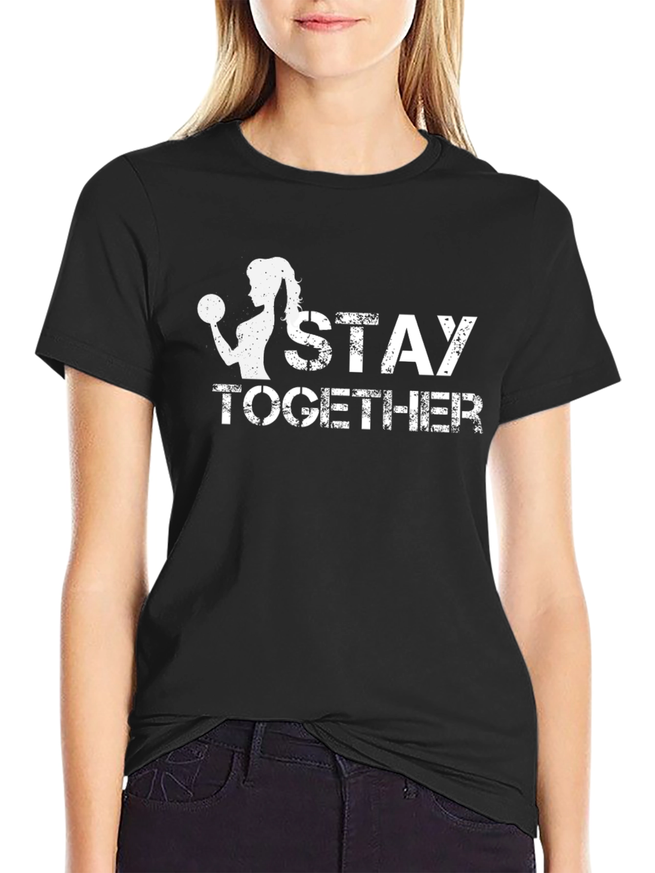 Stay Together Fitness T-Shirt - Black