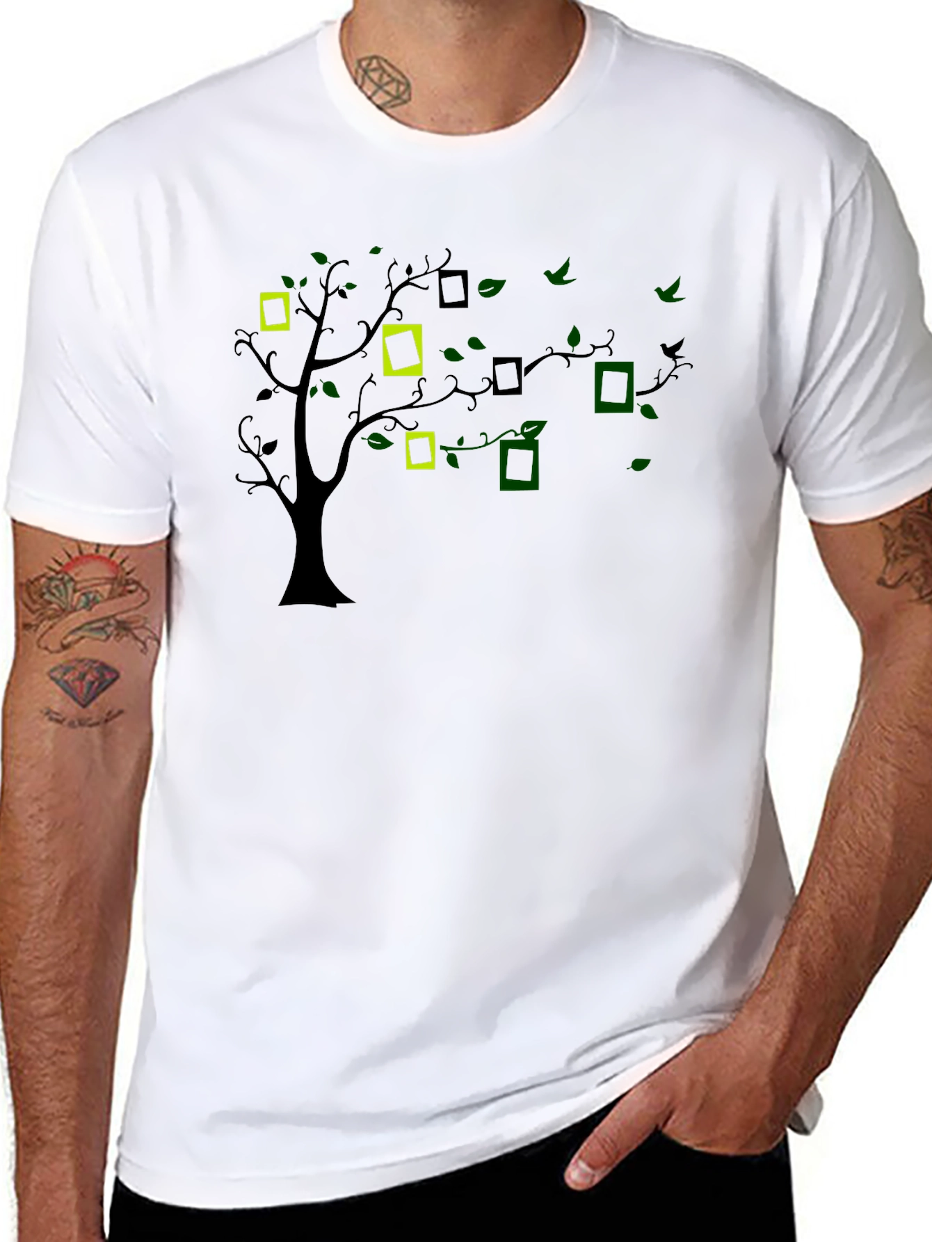 Family Tree Graphic T-Shirt - Stylish Tree Design