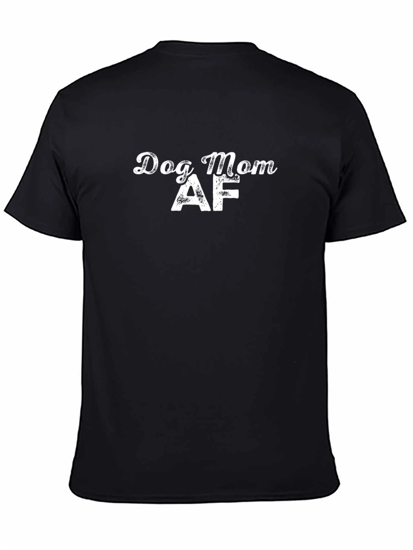 Dog Mom AF Graphic Tee - Black