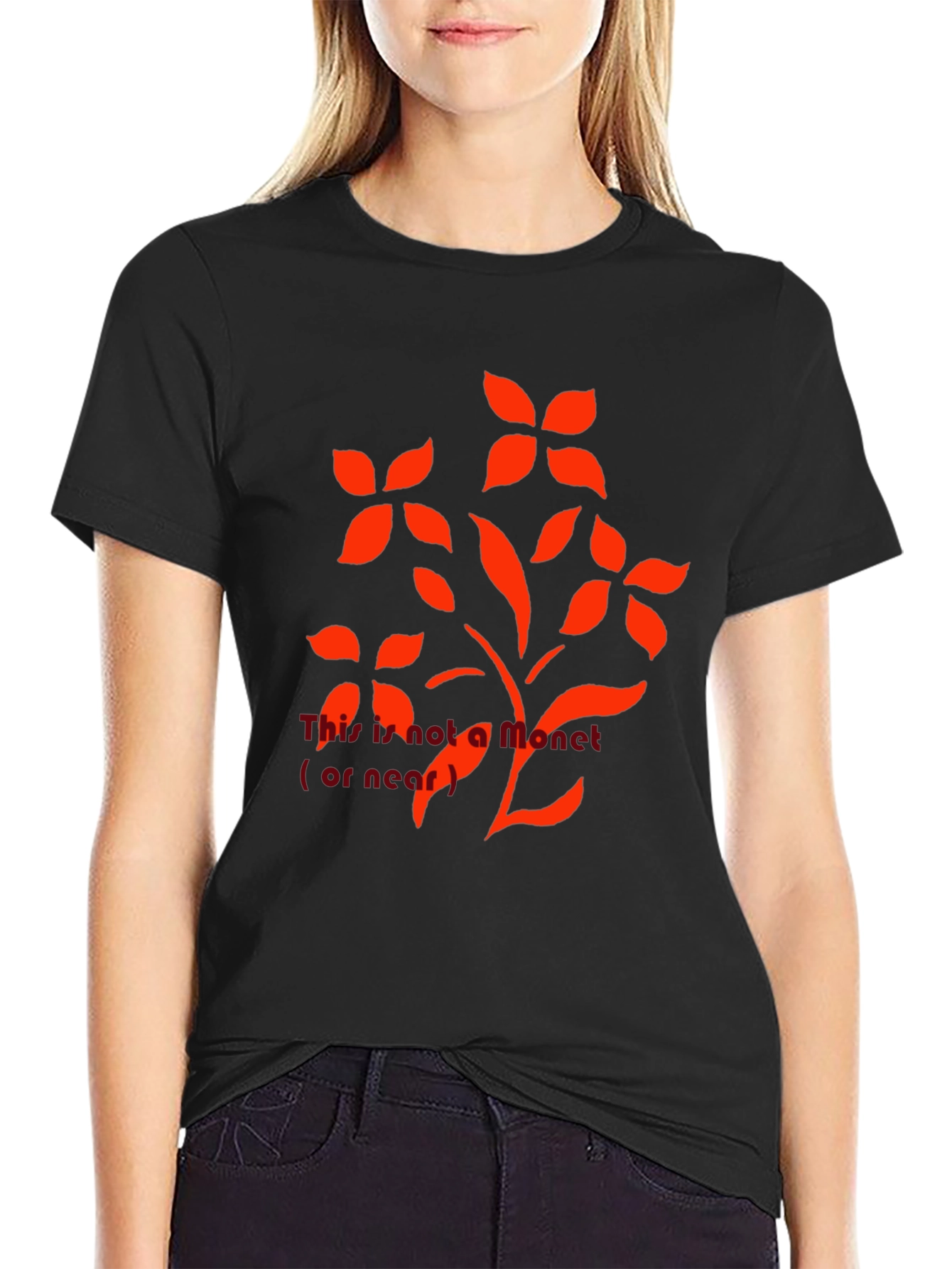 Floral Graphic Print Crew Neck T-Shirt