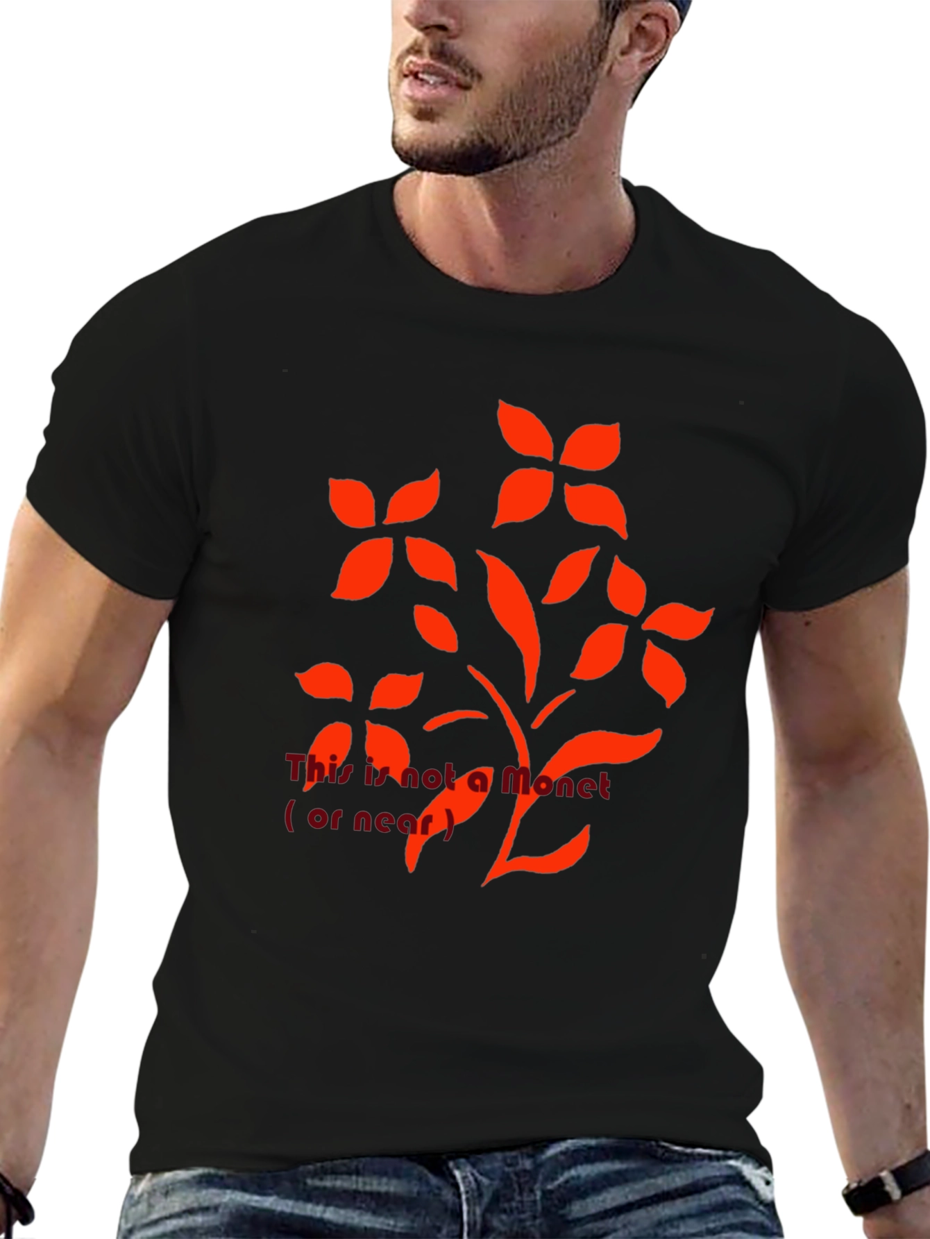 Floral Graphic Print Crew Neck T-Shirt