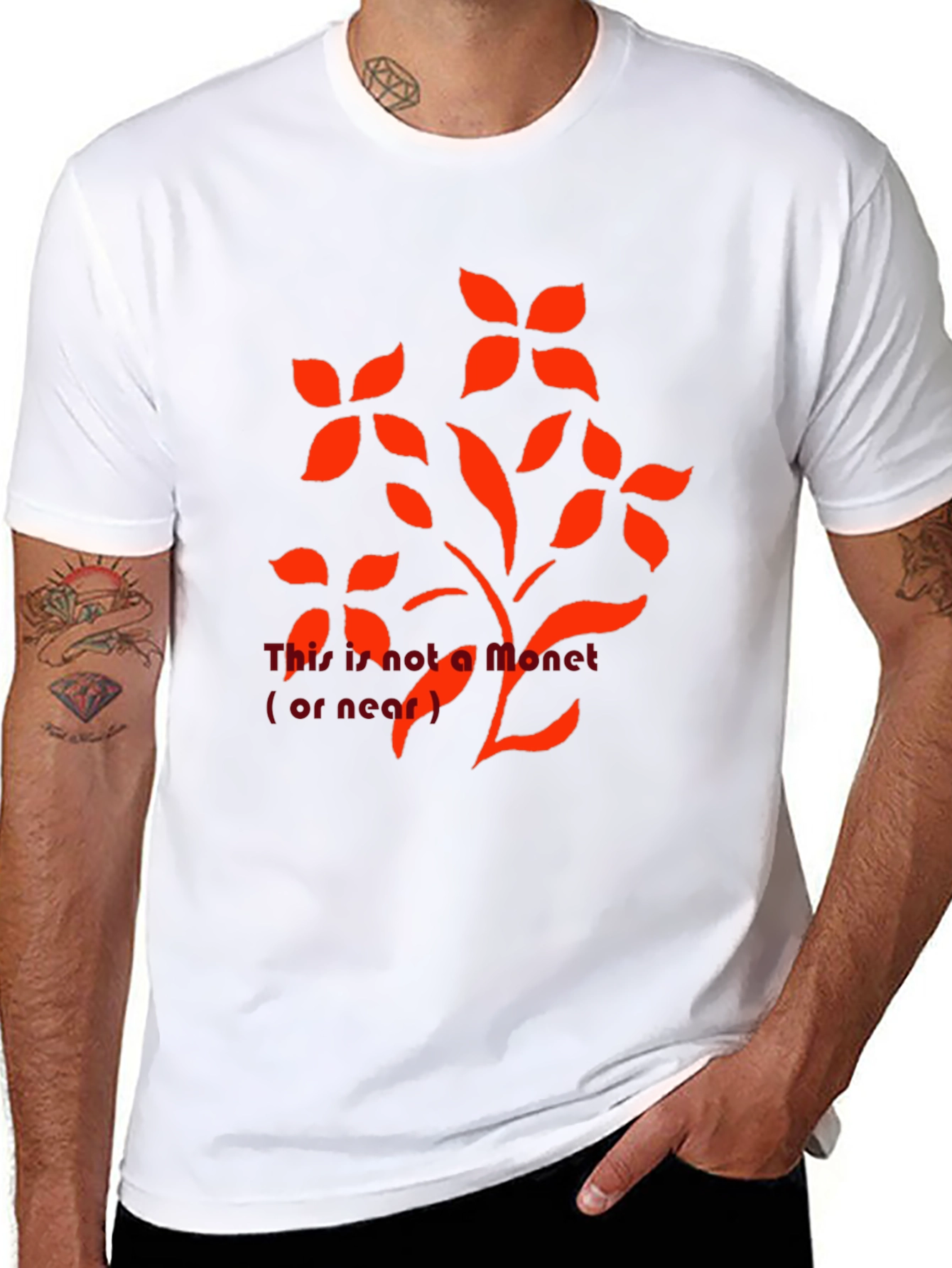 Floral Graphic Print Crew Neck T-Shirt