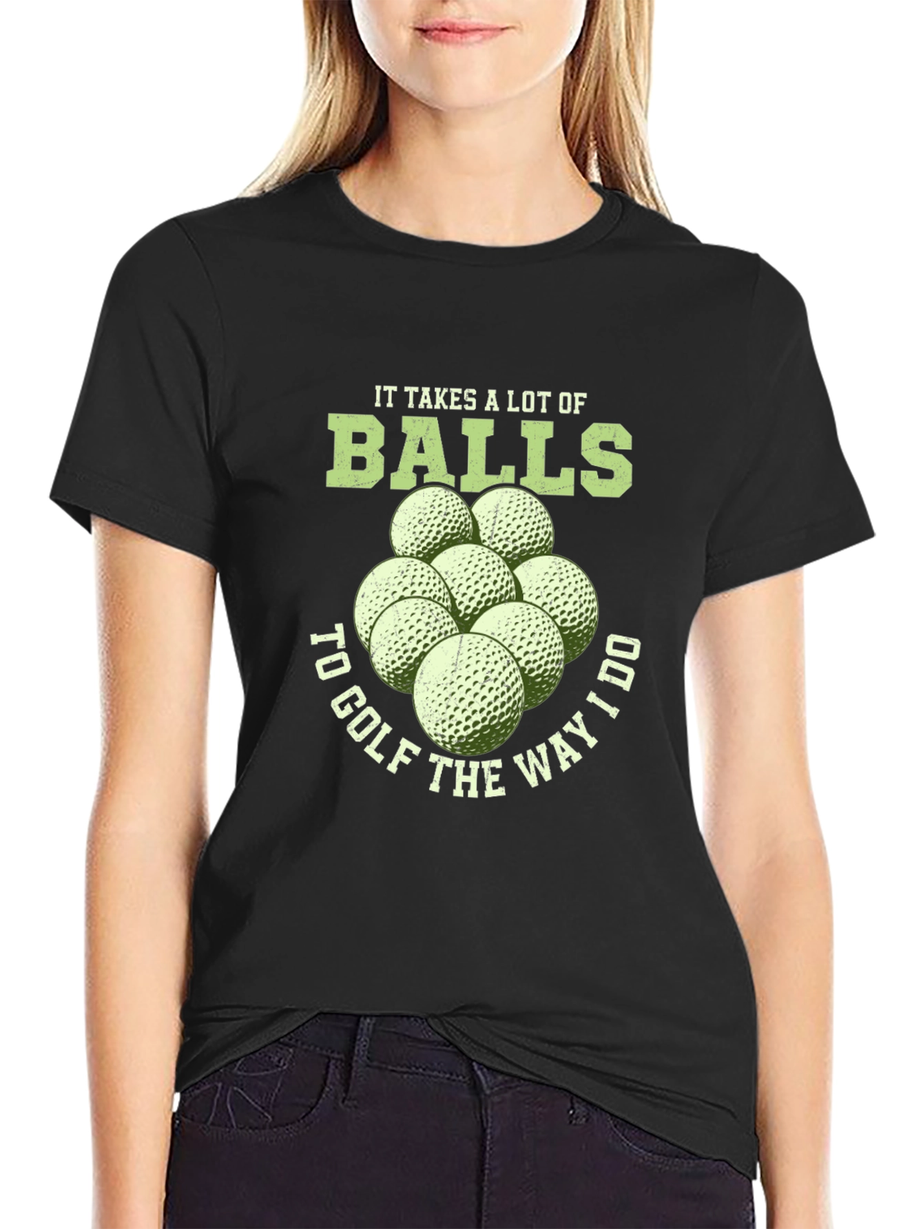 Funny Golf T-Shirt - It Takes Balls
