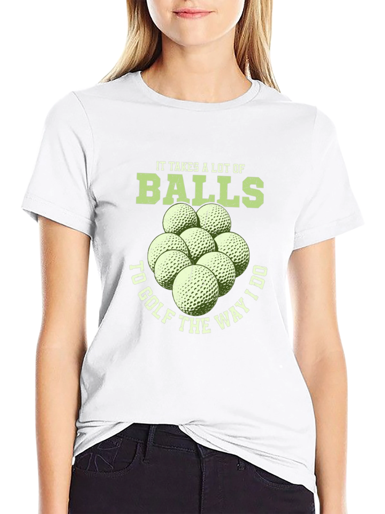 Funny Golf T-Shirt - It Takes Balls