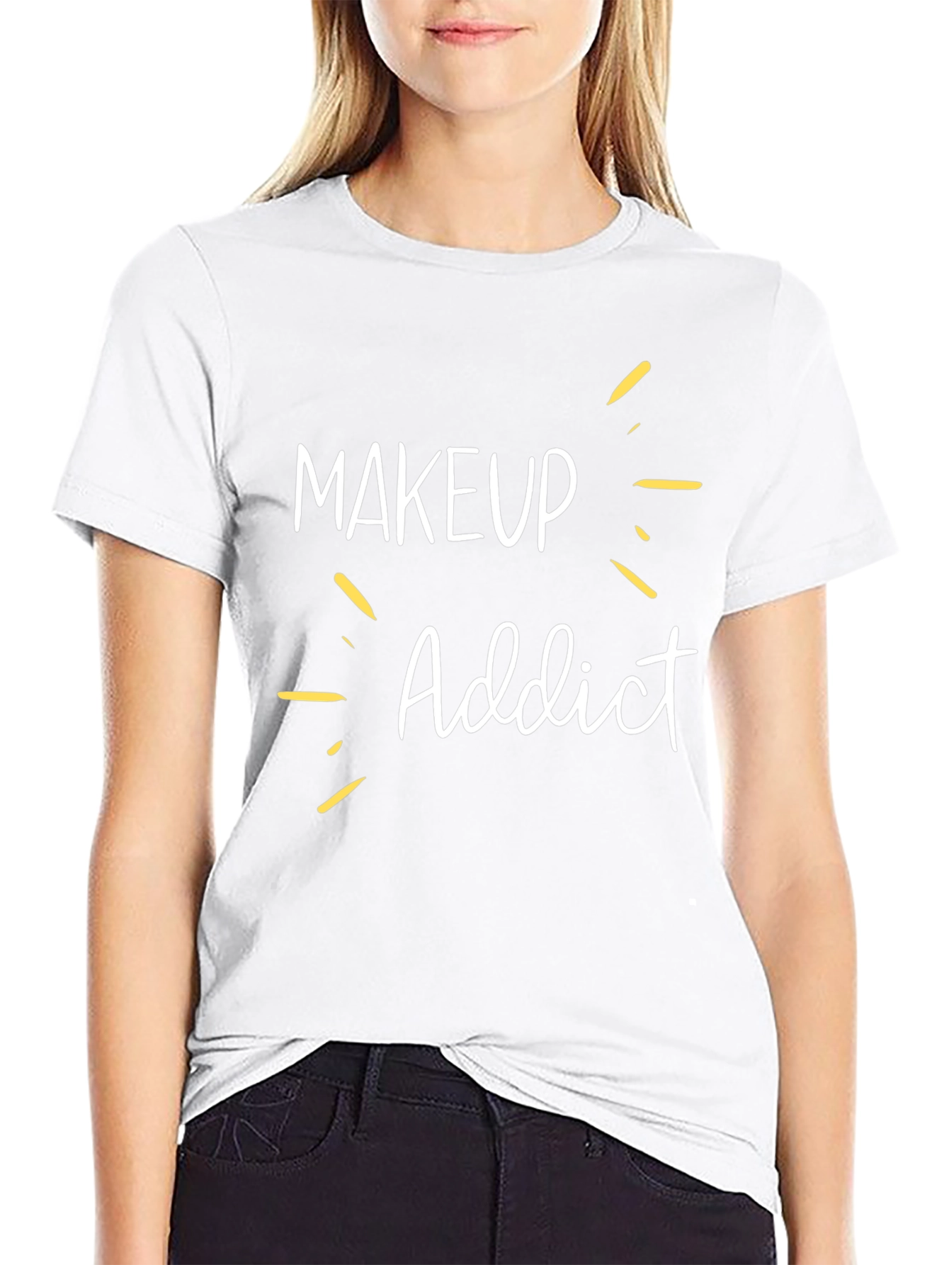 Makeup Addict Graphic Tee - Black T-Shirt
