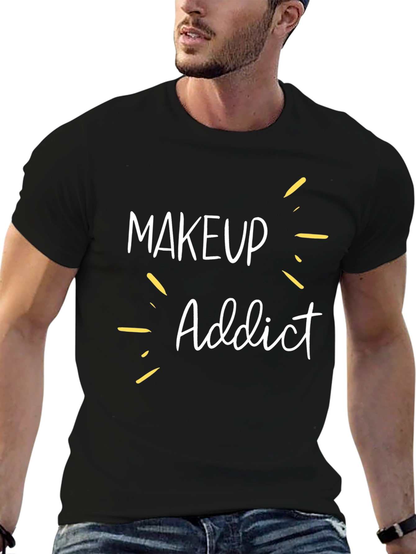 Makeup Addict Graphic Tee - Black T-Shirt