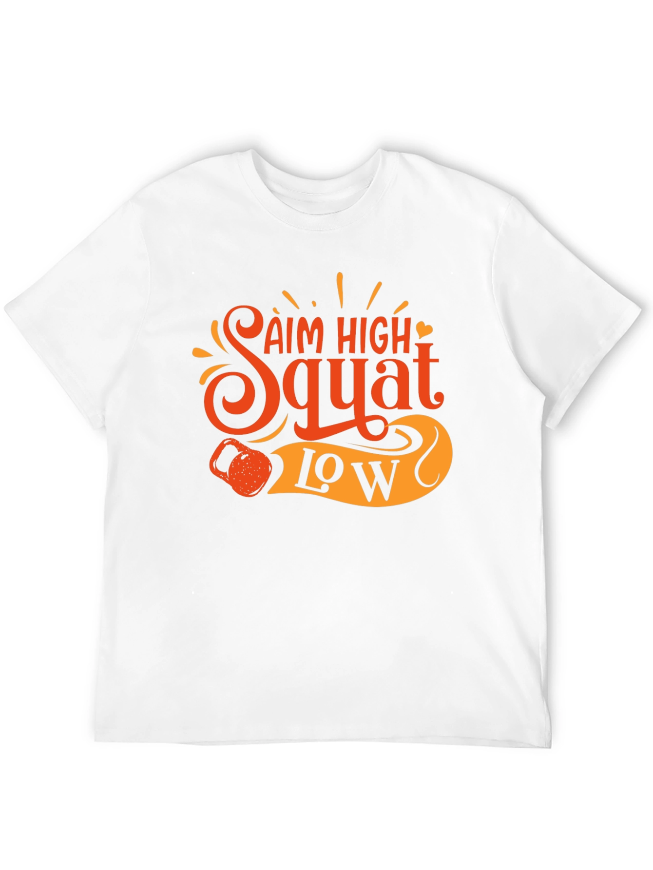 Aim High Squat Low Black T-Shirt