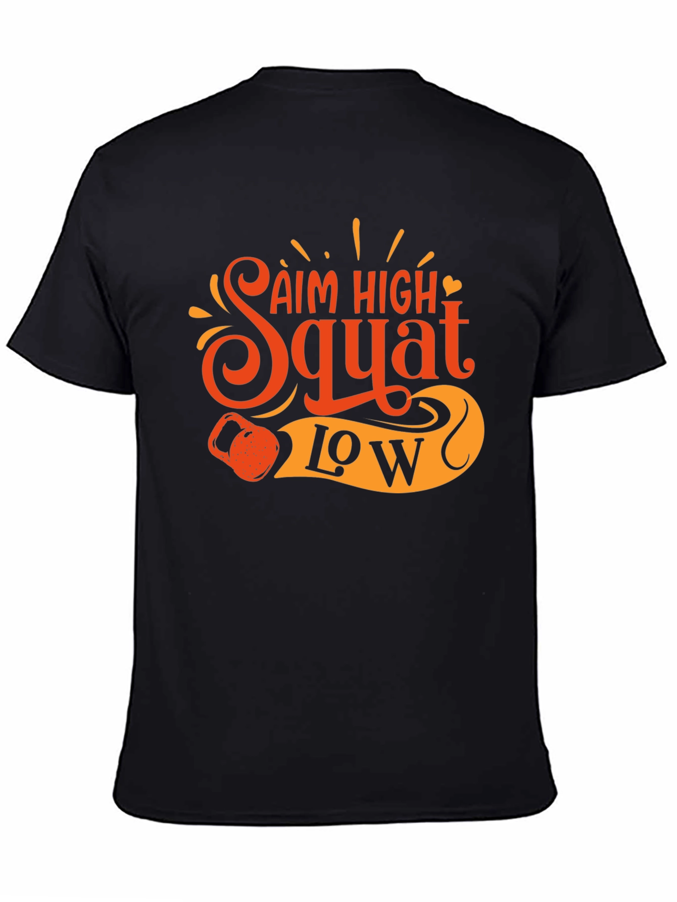 Aim High Squat Low Black T-Shirt