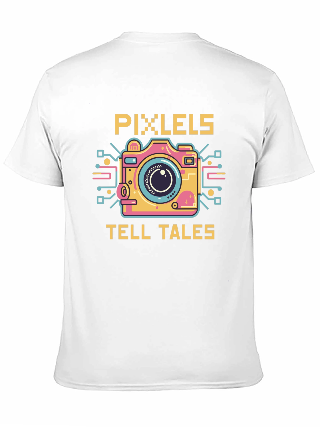 Pixels Tell Tales Graphic Tee - Black Cotton Shirt