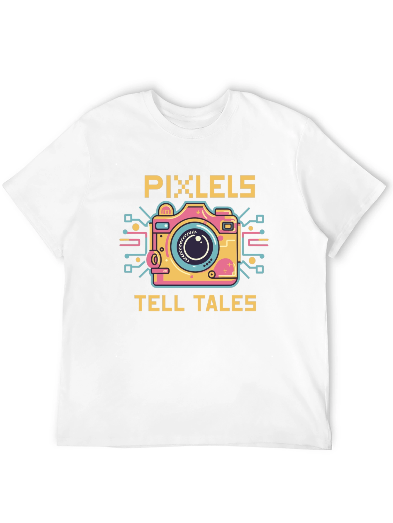 Pixels Tell Tales Graphic Tee - Black Cotton Shirt