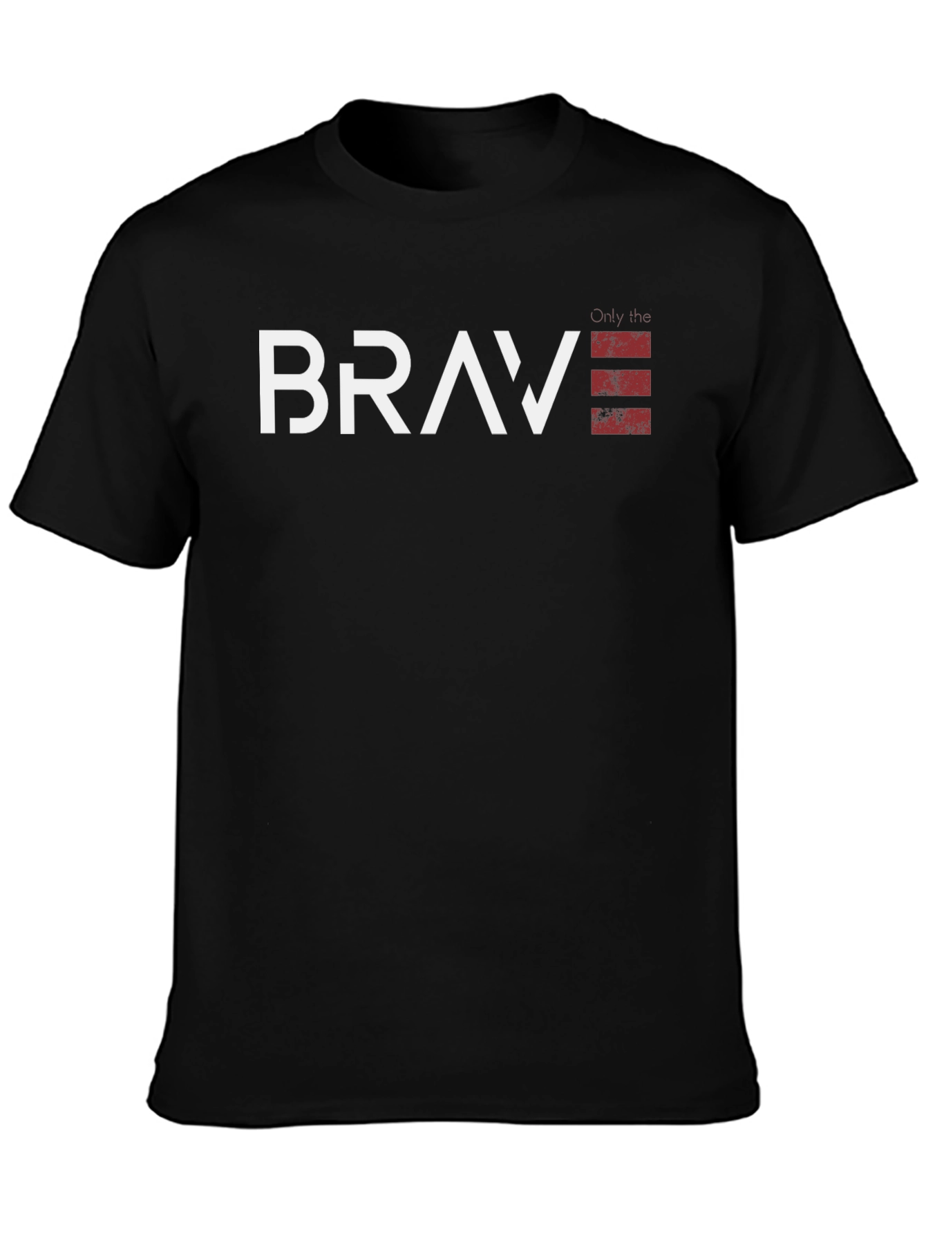 Brave Graphic Tee - Black Cotton Blend