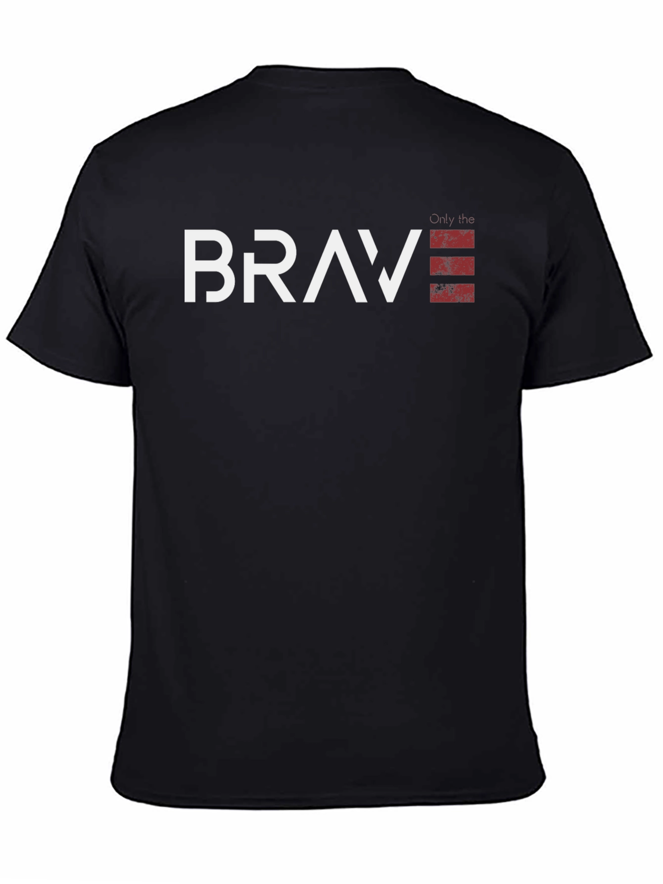 Brave Graphic Tee - Black Cotton Blend