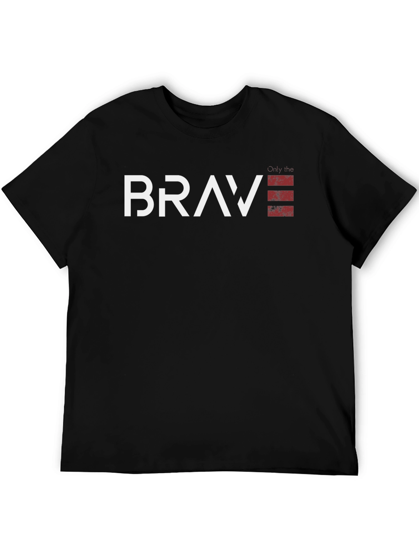 Brave Graphic Tee - Black Cotton Blend
