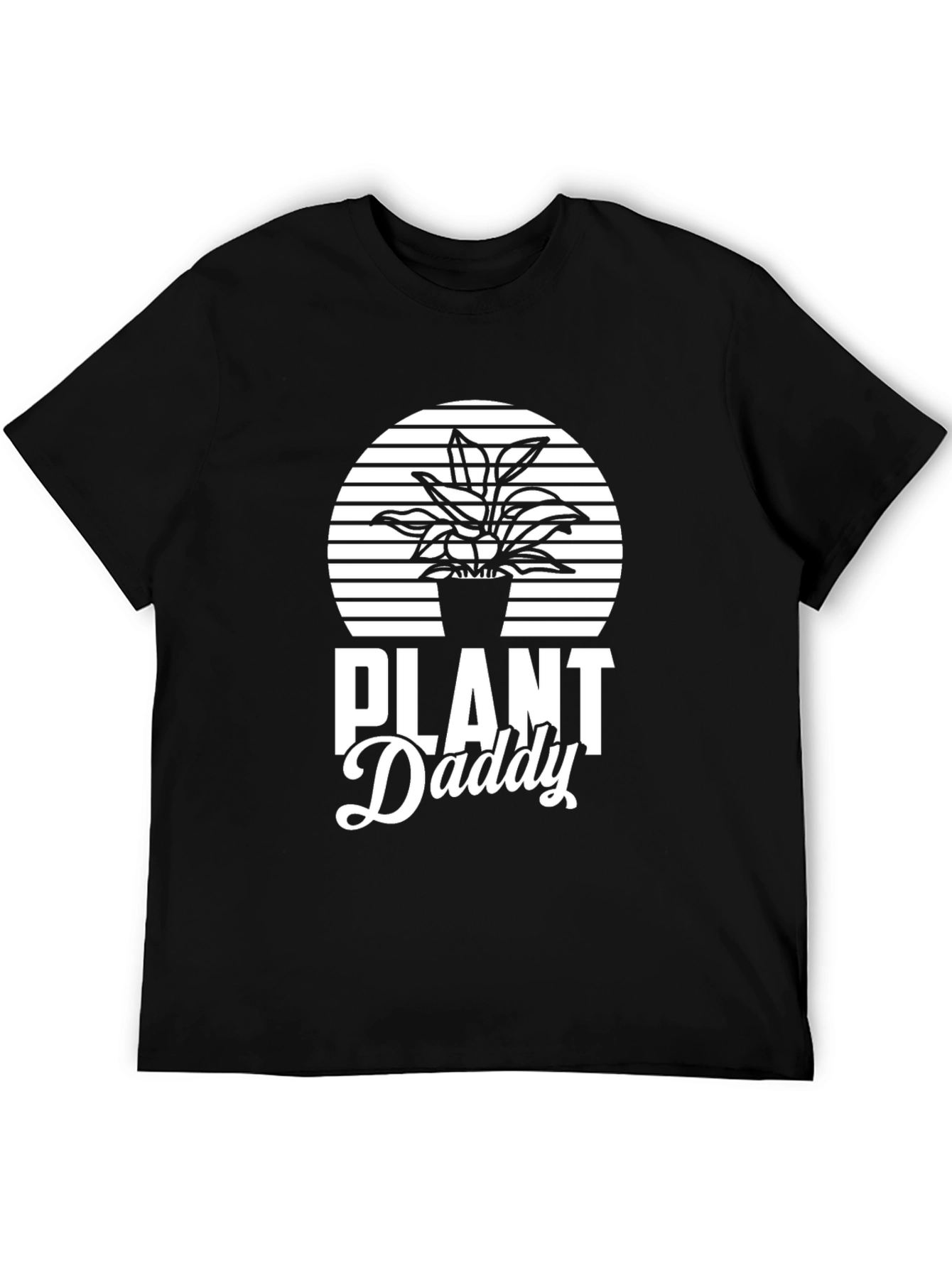 Plant Daddy Graphic Tee - Black Cotton T-Shirt