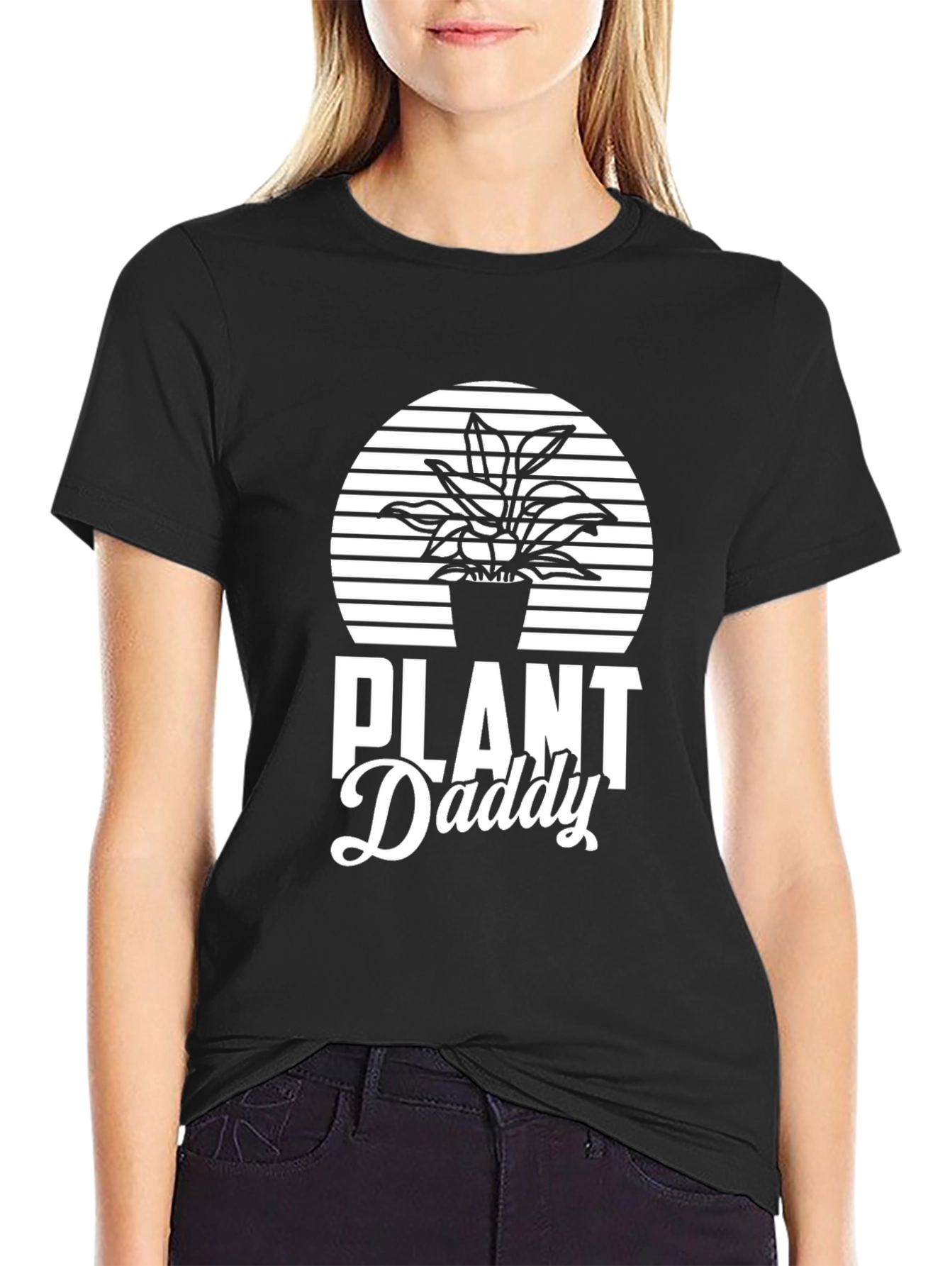 Plant Daddy Graphic Tee - Black Cotton T-Shirt