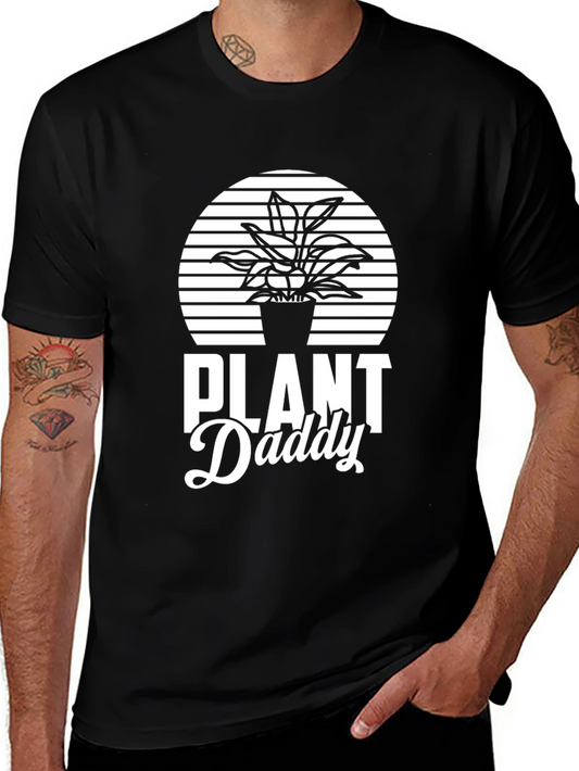 Plant Daddy Graphic Tee - Black Cotton T-Shirt