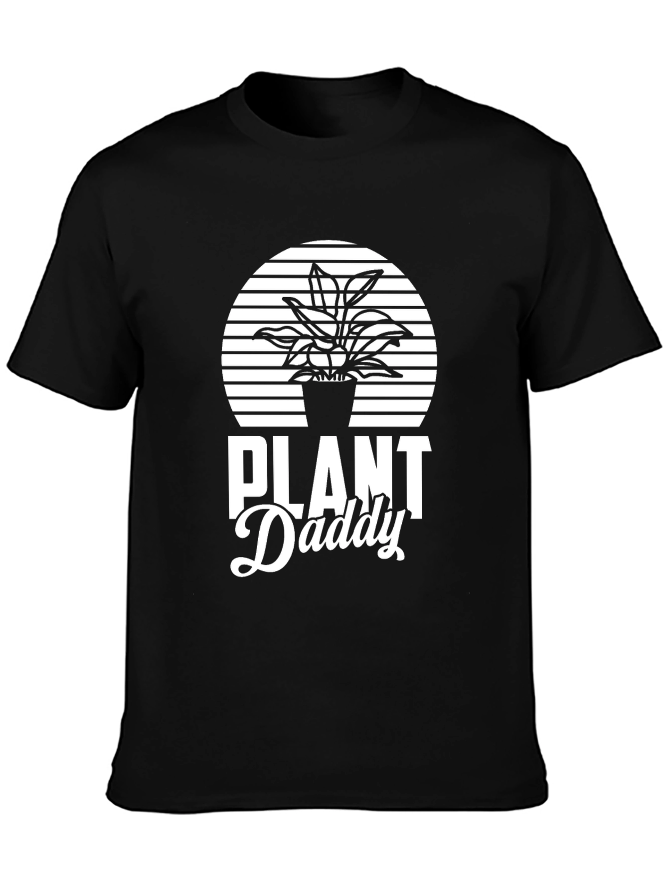 Plant Daddy Graphic Tee - Black Cotton T-Shirt