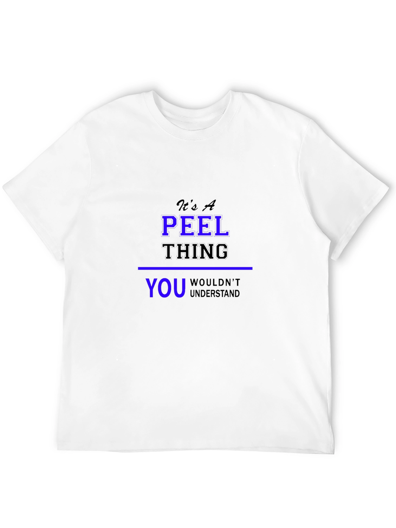 Its A Peel Thing Black T-Shirt