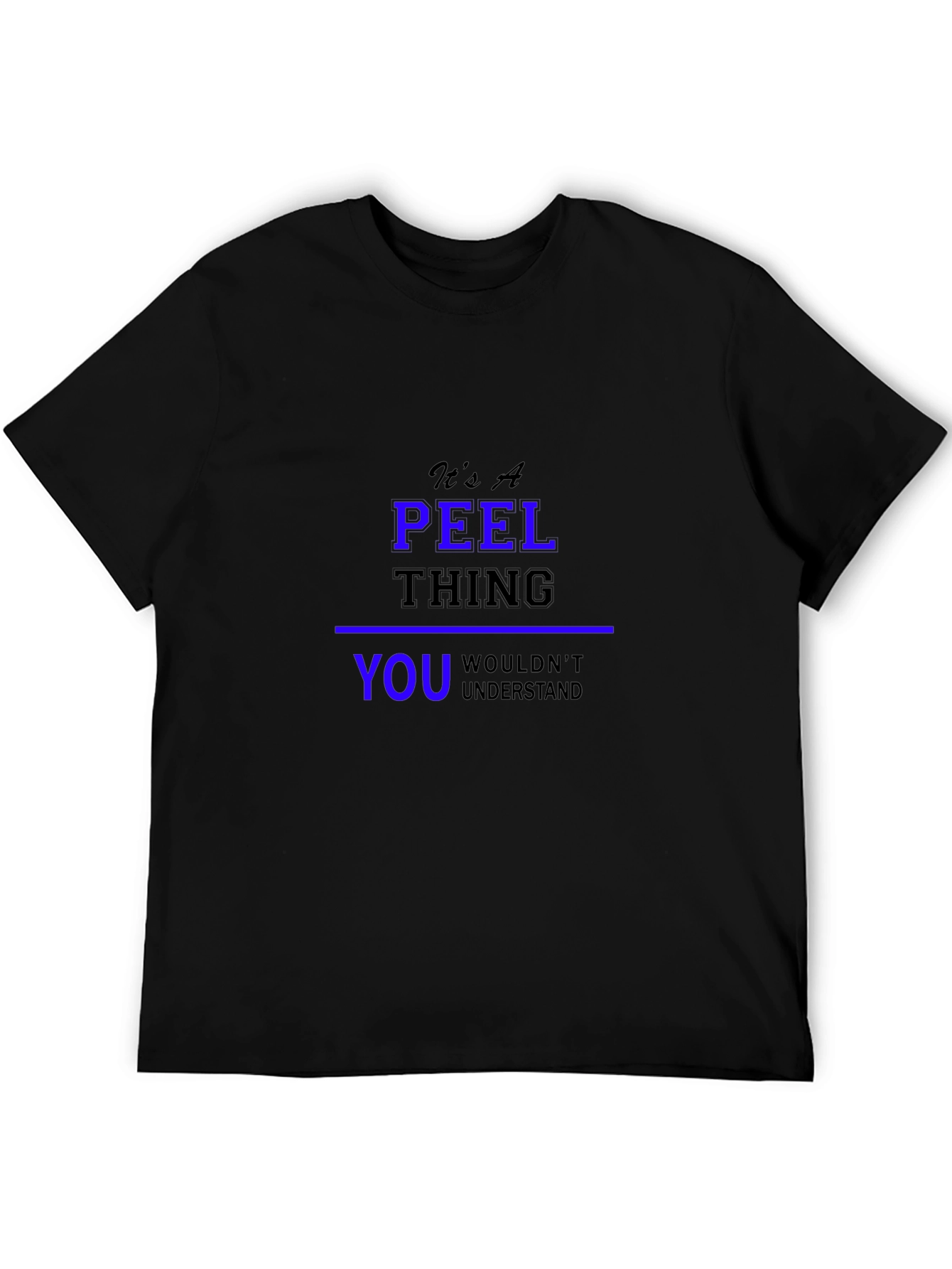 Its A Peel Thing Black T-Shirt