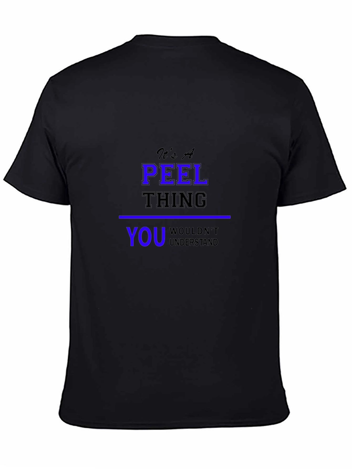 Its A Peel Thing Black T-Shirt