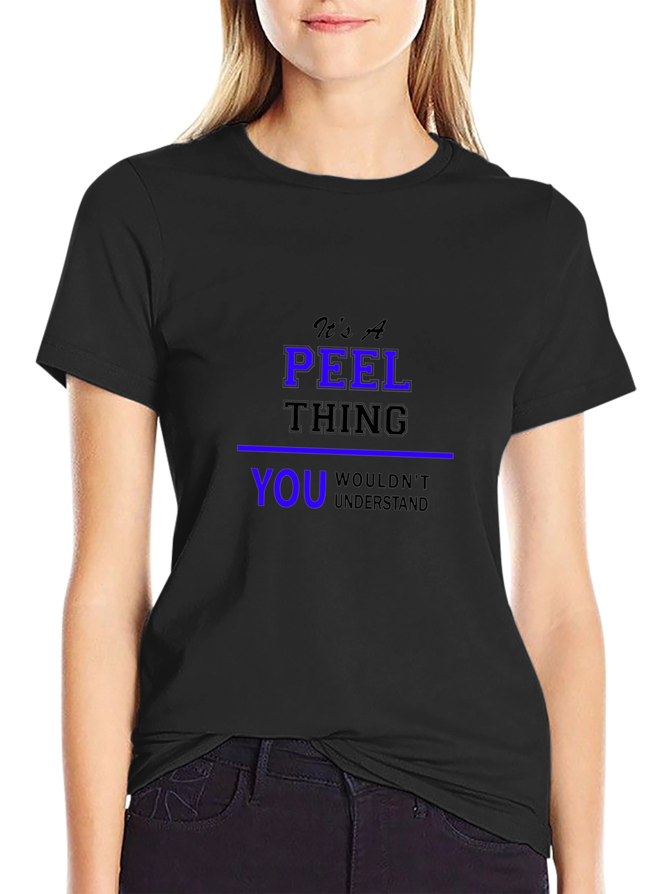Its A Peel Thing Black T-Shirt