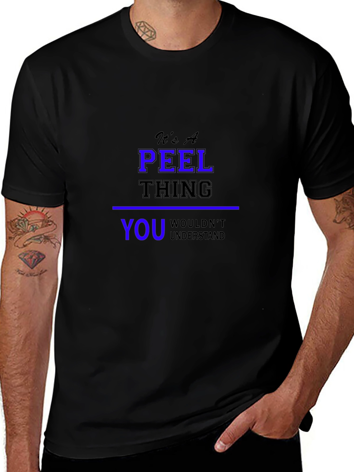 Its A Peel Thing Black T-Shirt