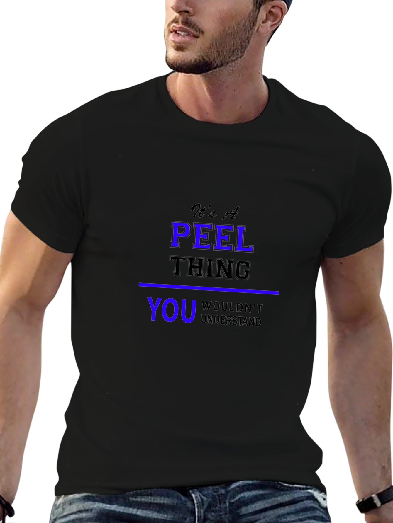 Its A Peel Thing Black T-Shirt