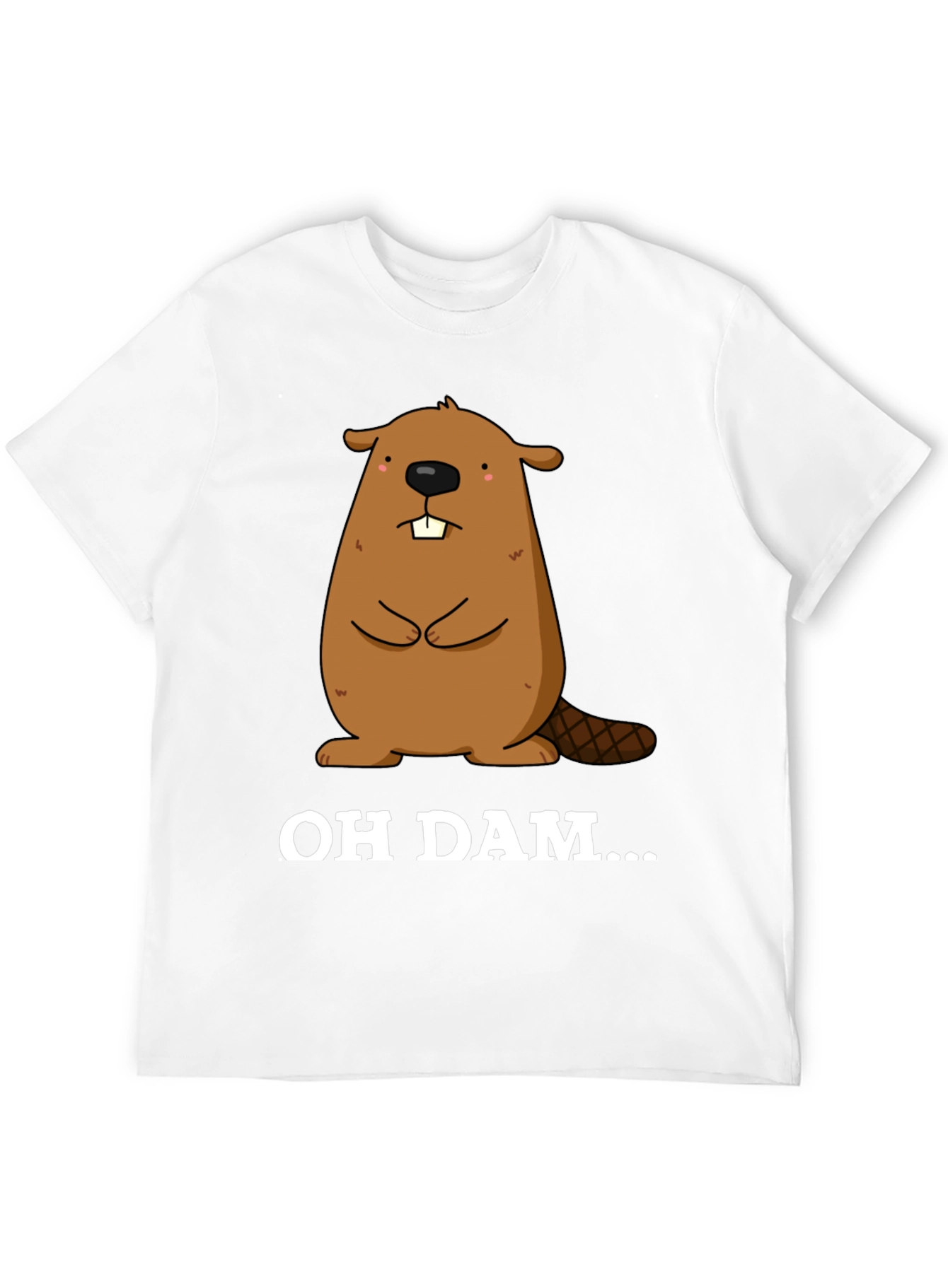 Oh Dam Beaver Graphic T-Shirt