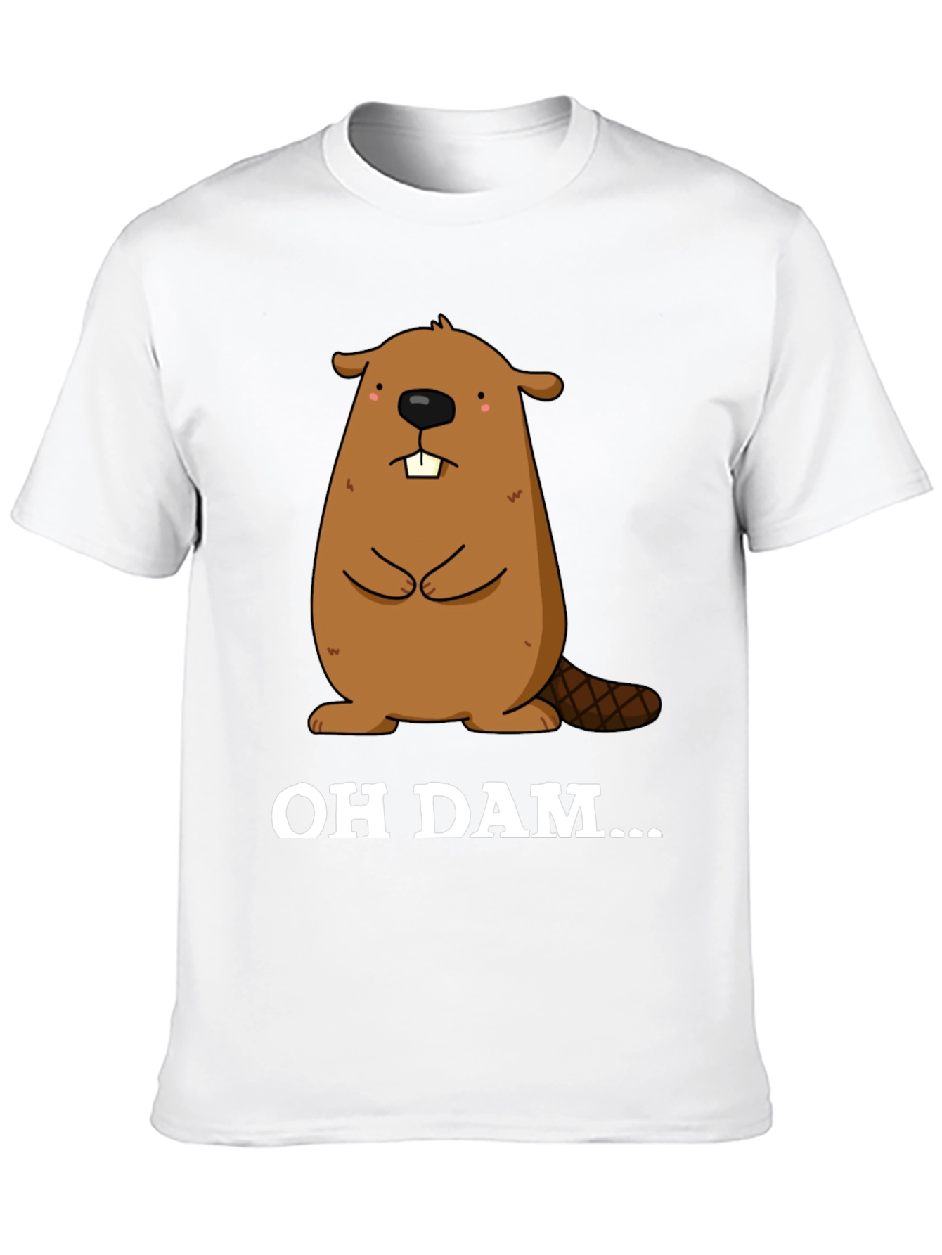 Oh Dam Beaver Graphic T-Shirt