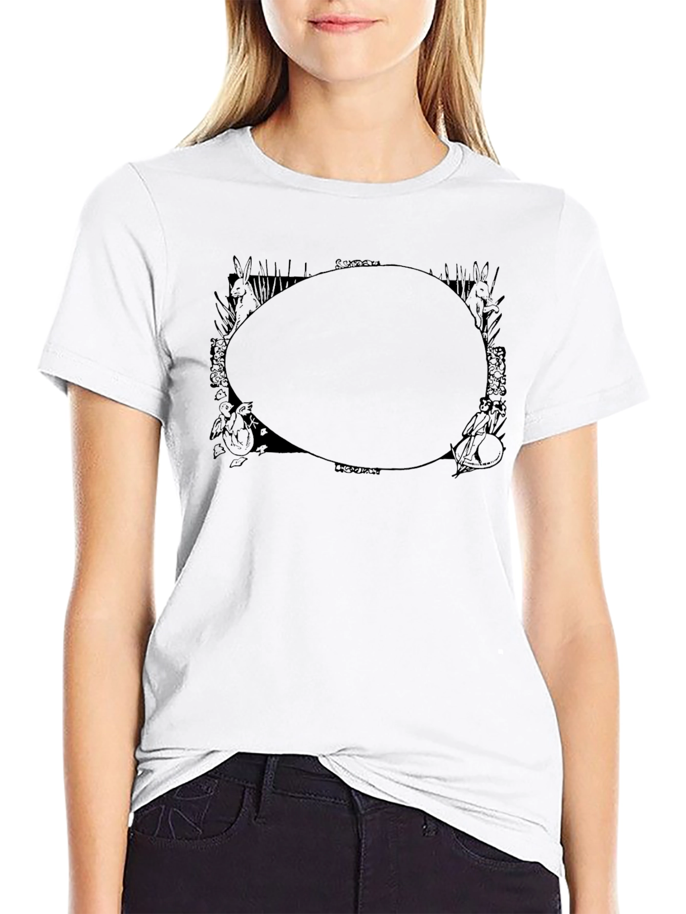 Graphic Print T-Shirt - Black