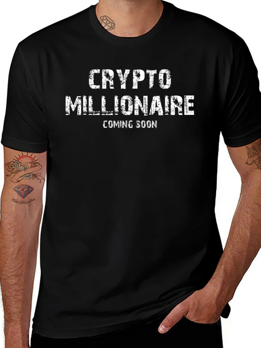 Crypto Millionaire Black T-Shirt