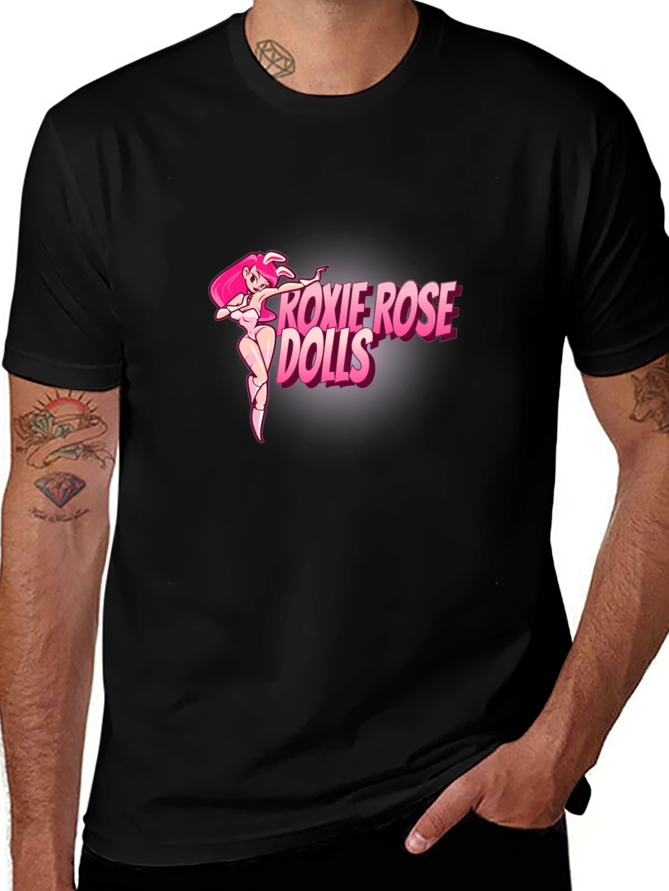 Roxie Rose Dolls Black T-Shirt