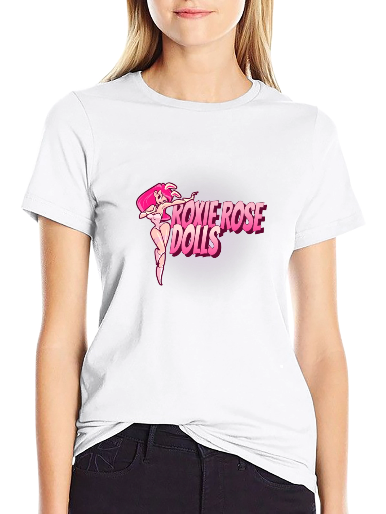 Roxie Rose Dolls Black T-Shirt