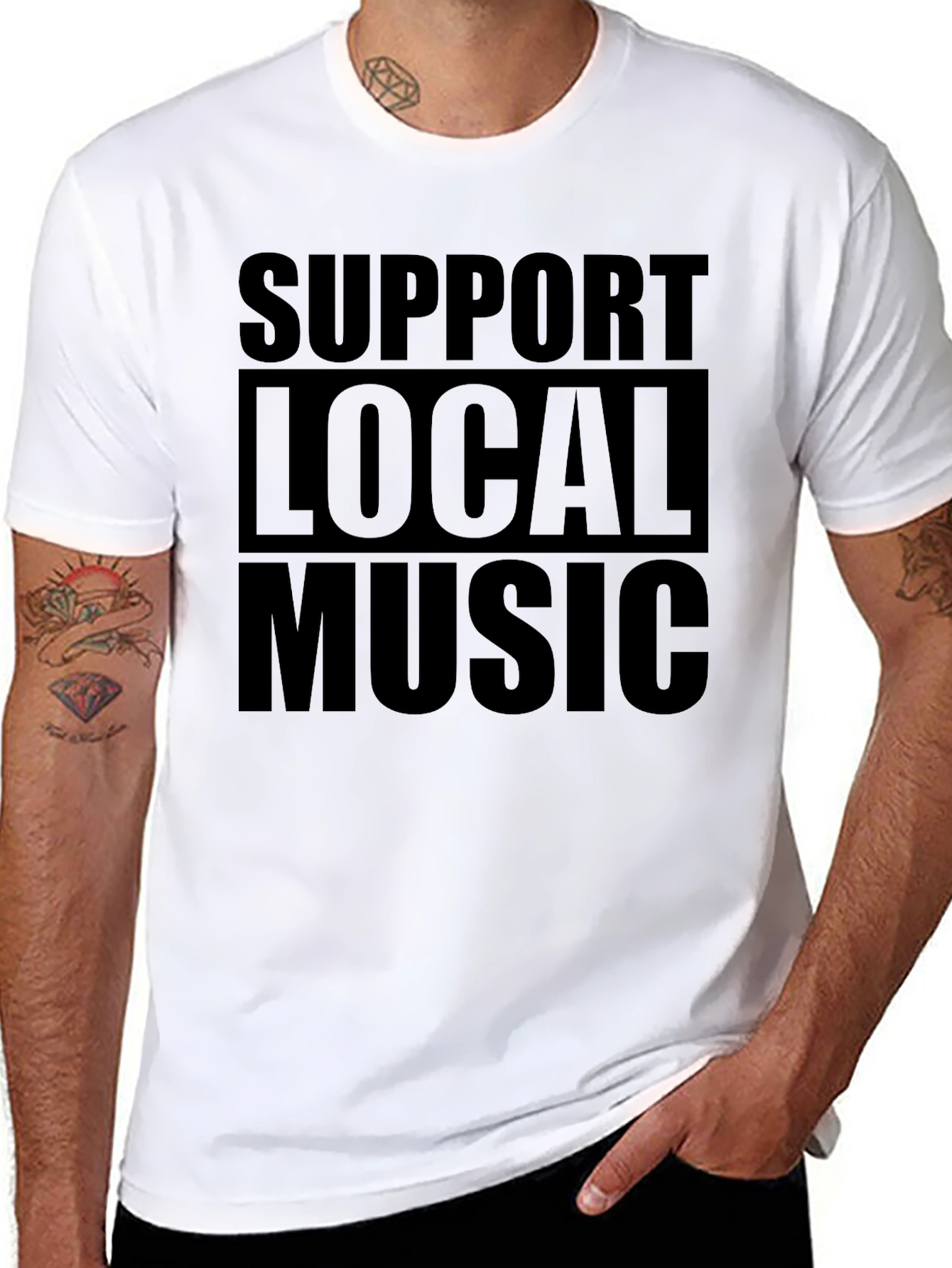 Support Local Music Graphic Tee