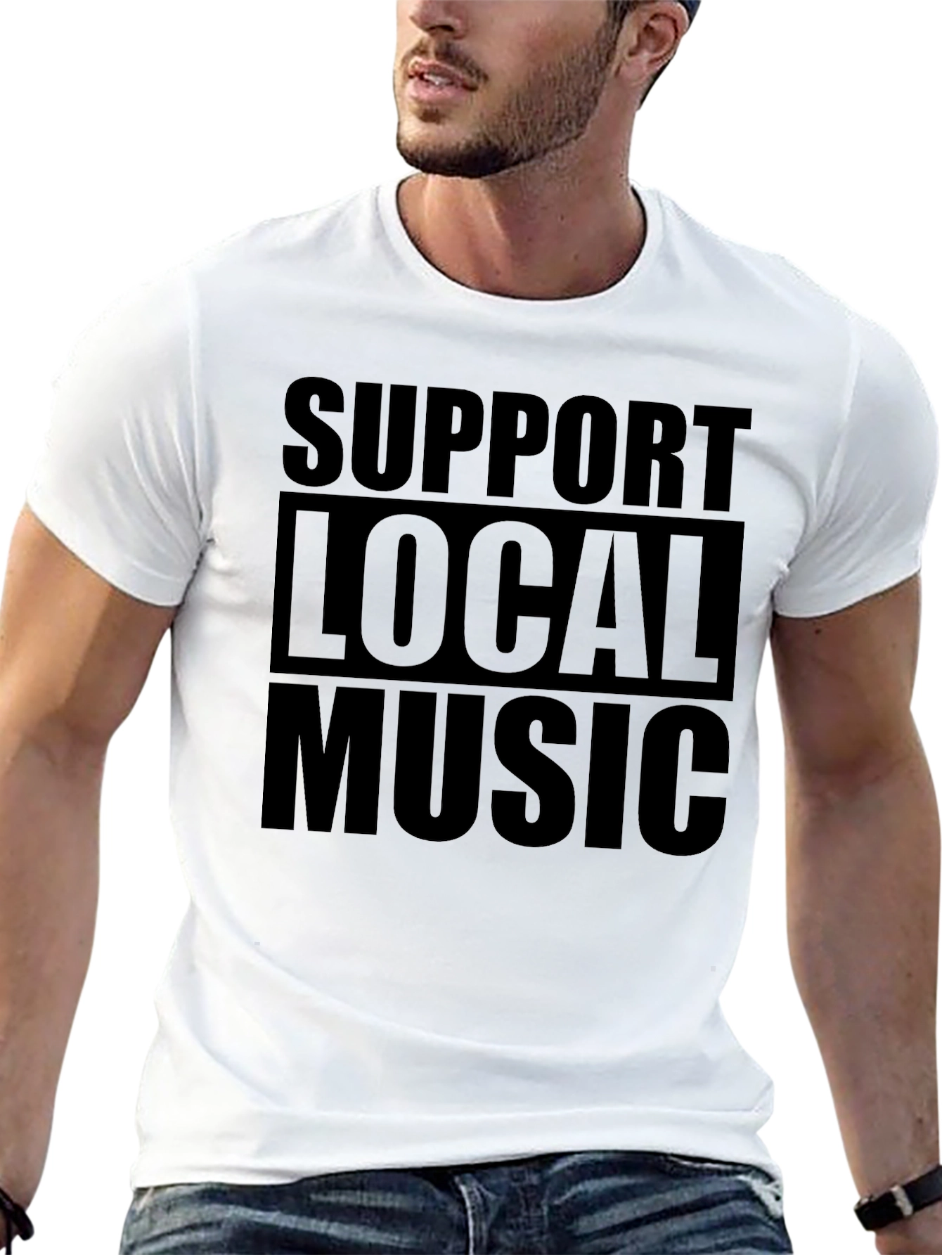 Support Local Music Graphic Tee