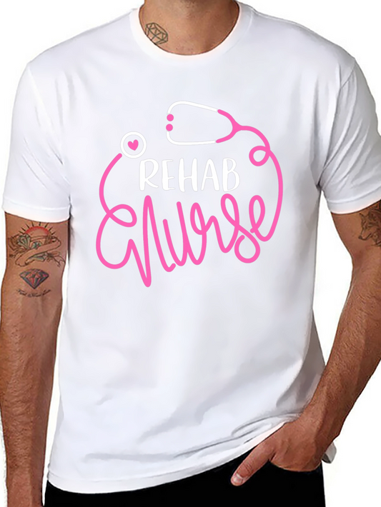 Rehab Nurse Stethoscope T-Shirt