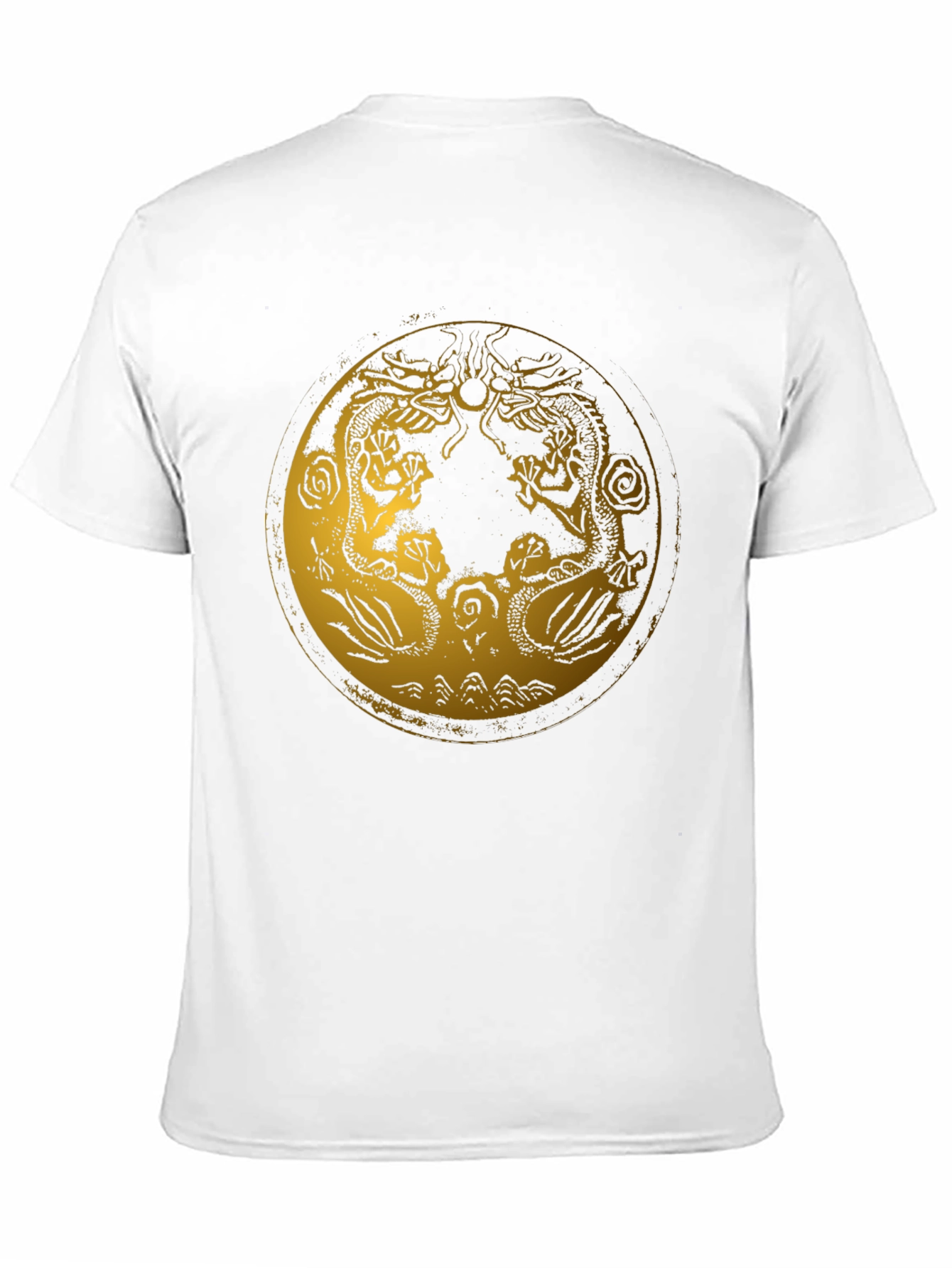 Dragon Circle Graphic Tee - Stylish Black T-Shirt