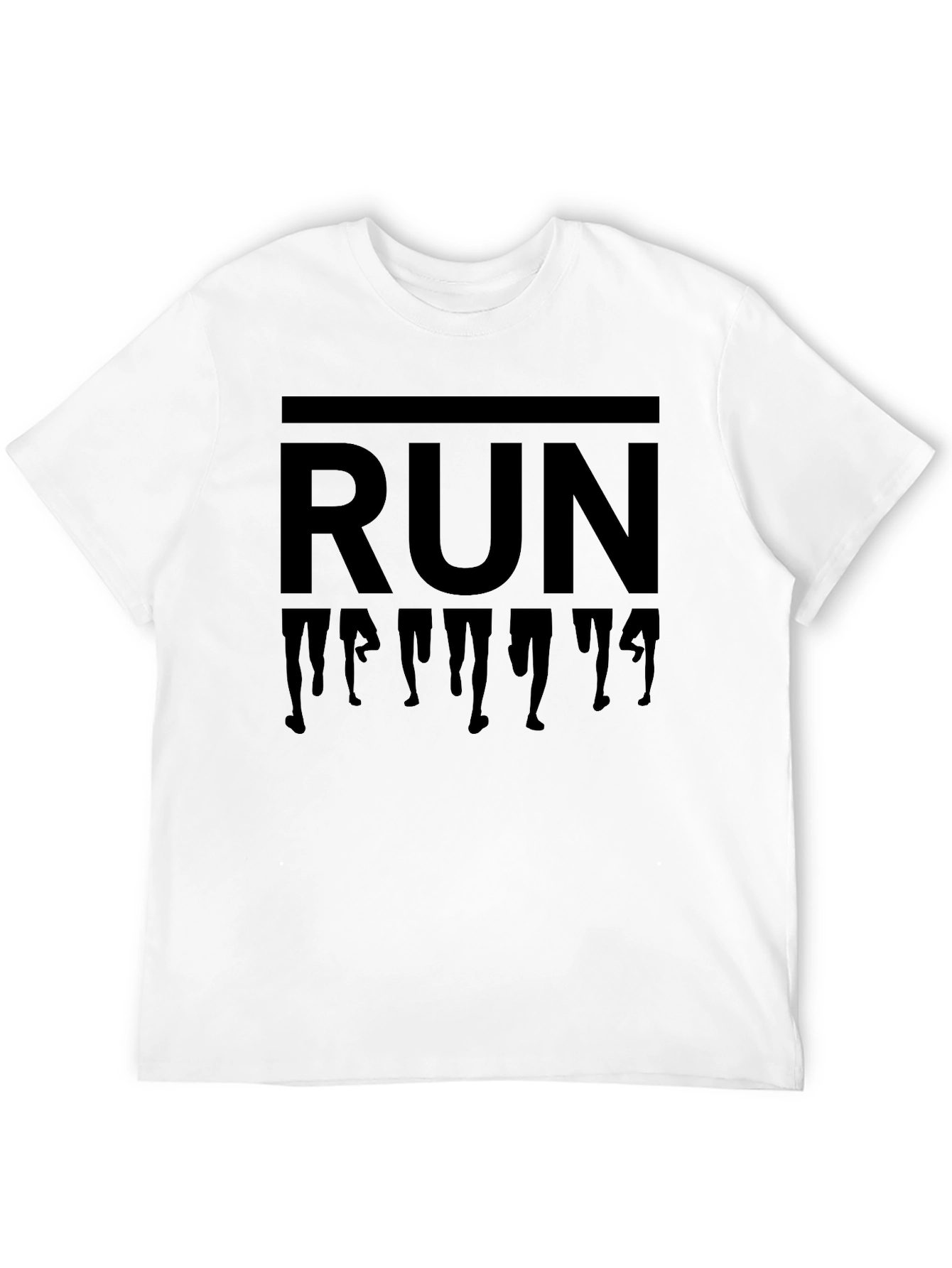 Black Run T-Shirt | Mens Activewear