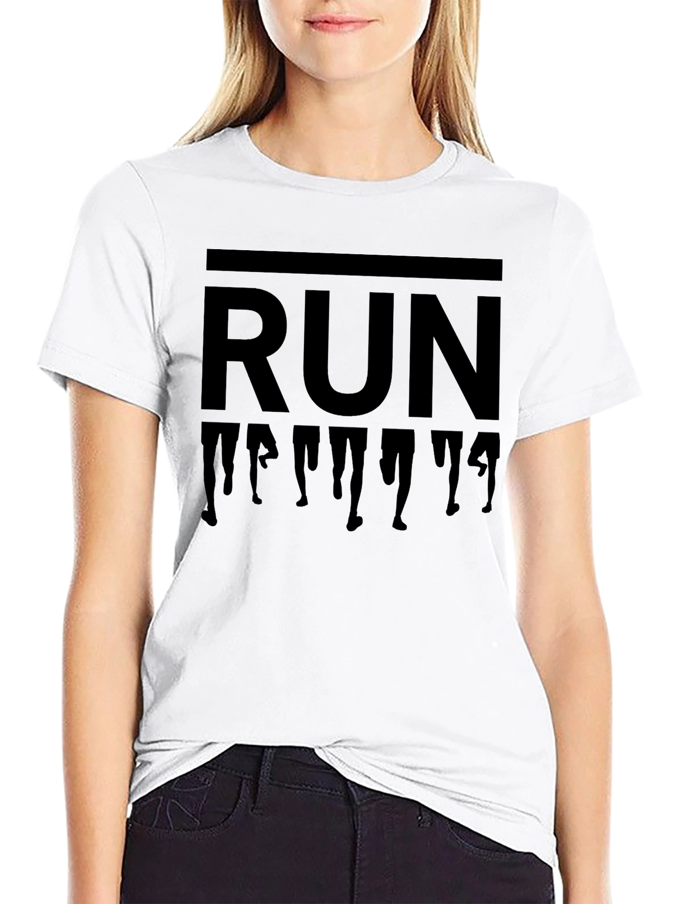 Black Run T-Shirt | Mens Activewear