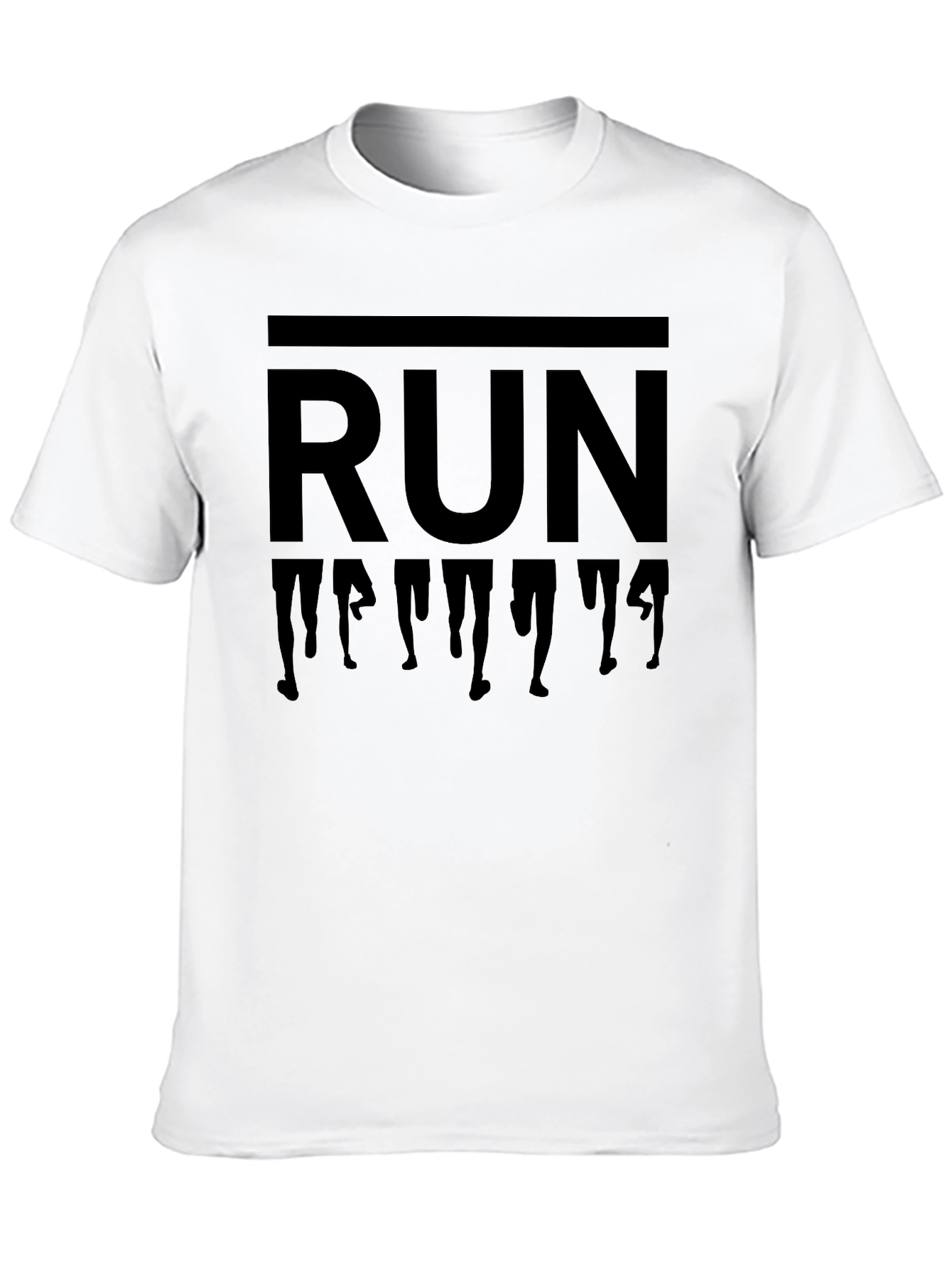 Black Run T-Shirt | Mens Activewear