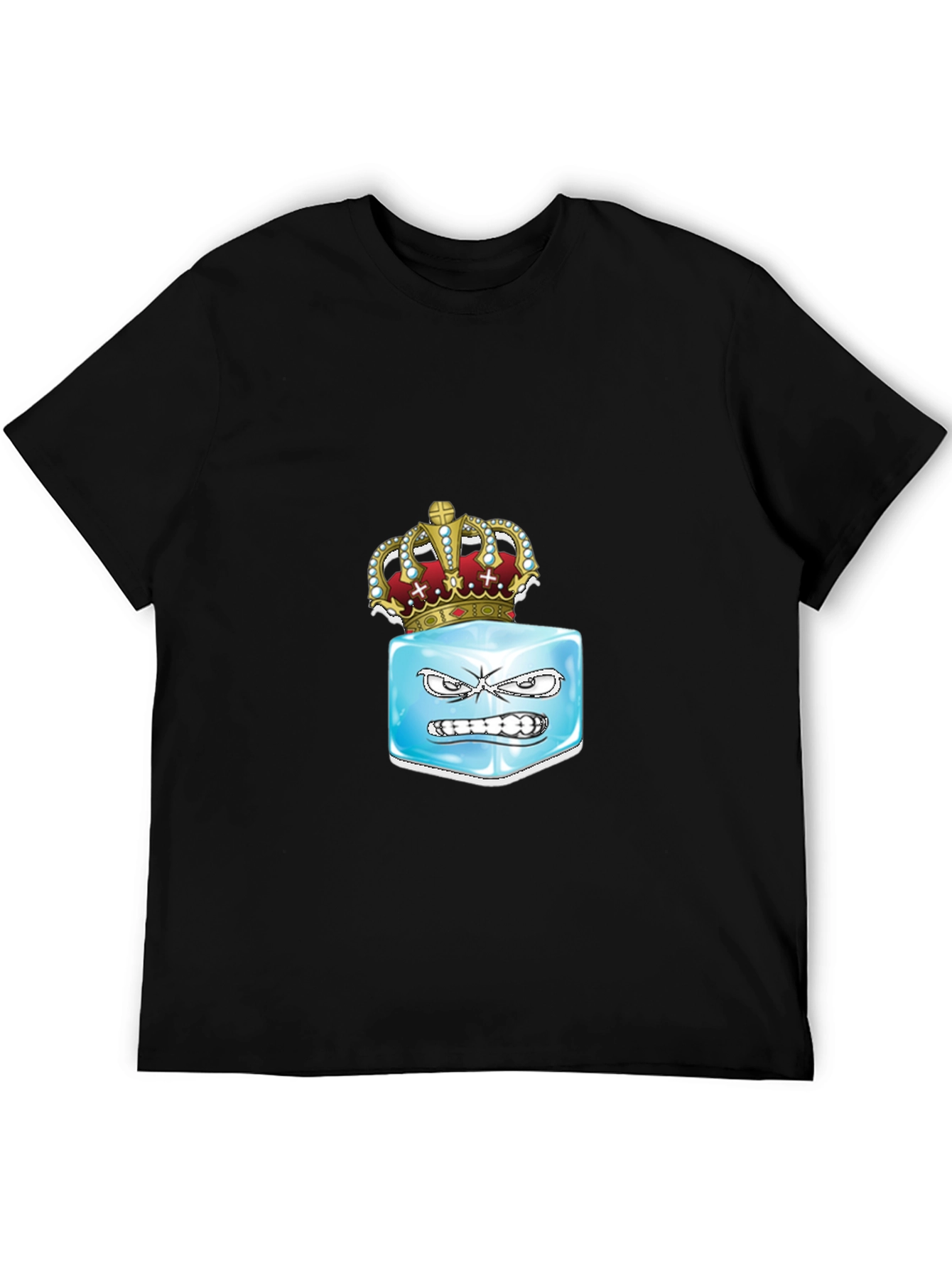 Iced Crown Graphic T-Shirt - Cool Design