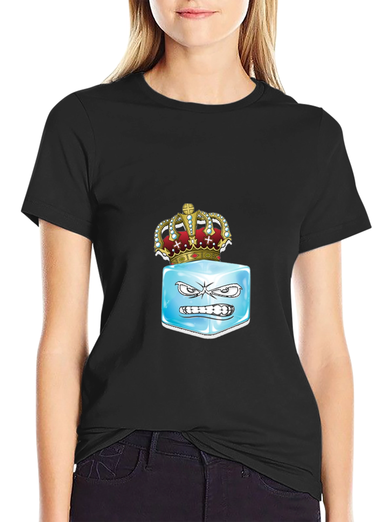 Iced Crown Graphic T-Shirt - Cool Design