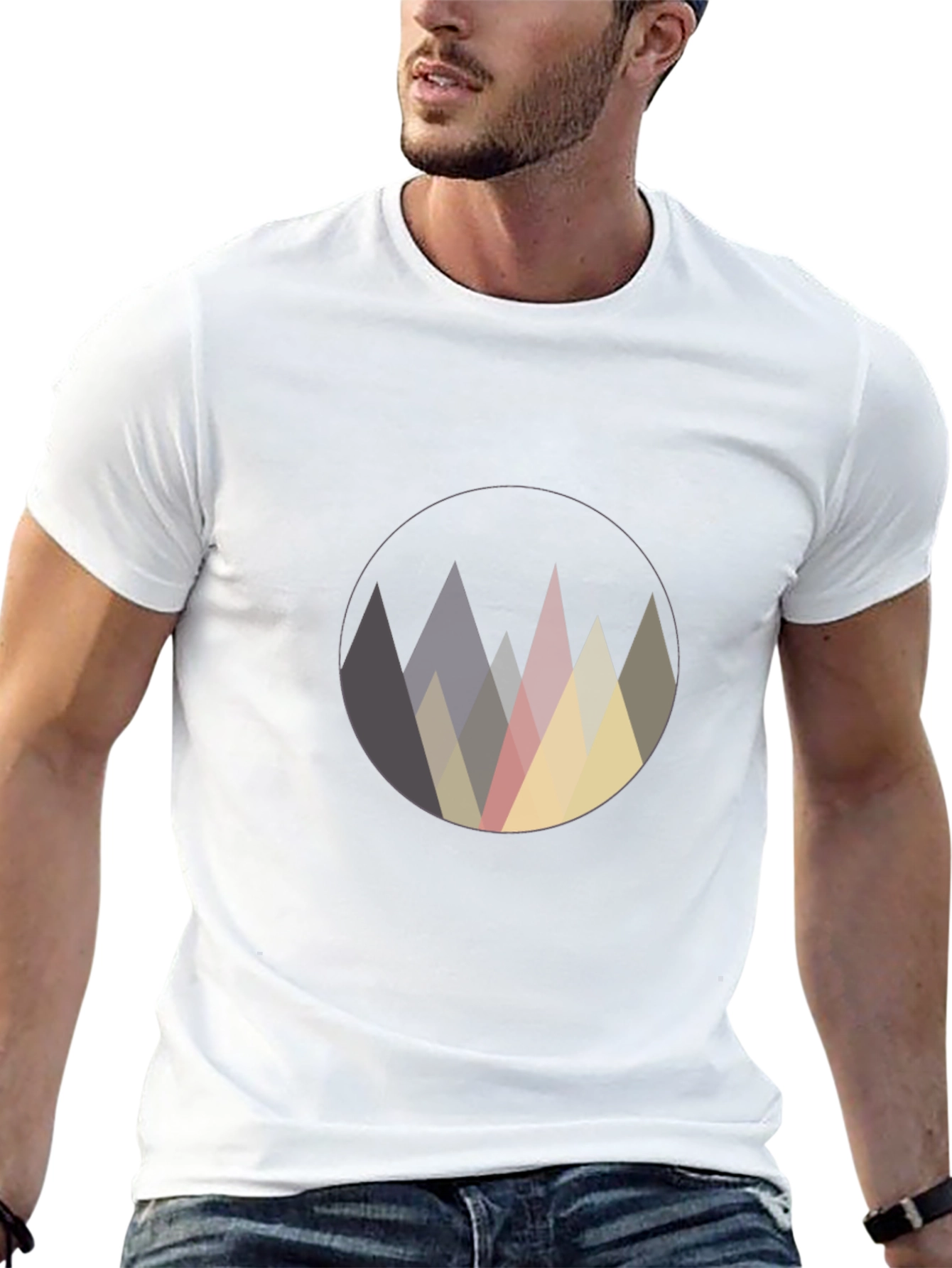 Geometric Mountain Peak Graphic Tee