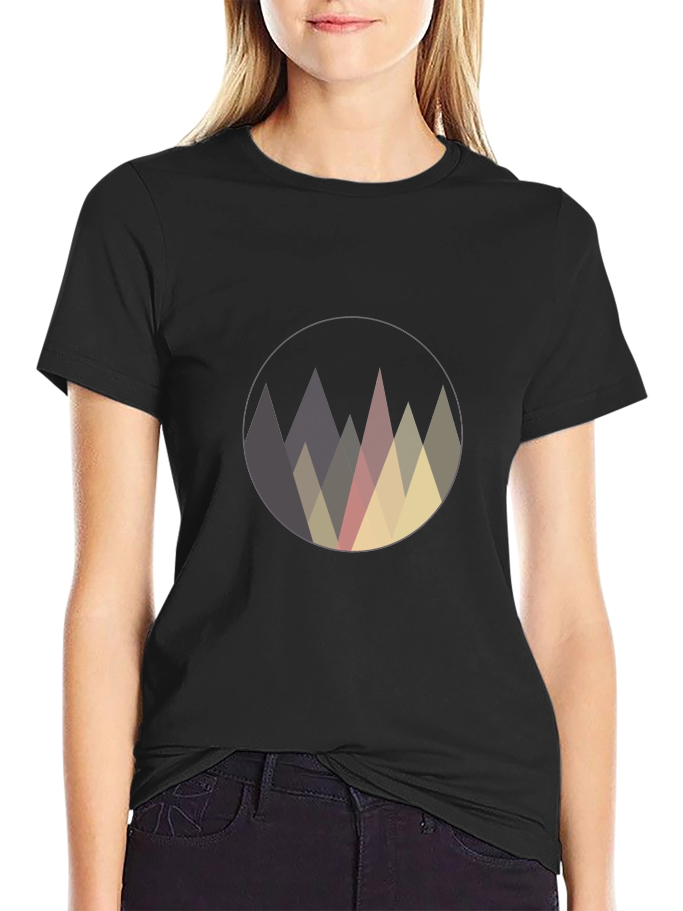 Geometric Mountain Peak Graphic Tee