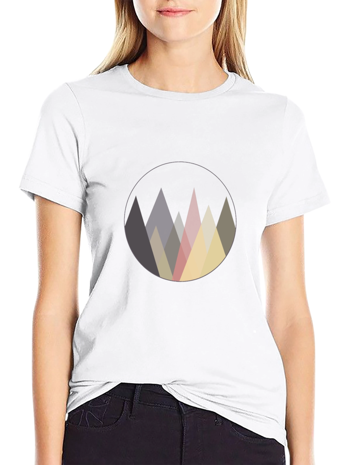 Geometric Mountain Peak Graphic Tee