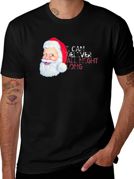 Humorous Santa T-Shirt - I Can Deliver All Night Long